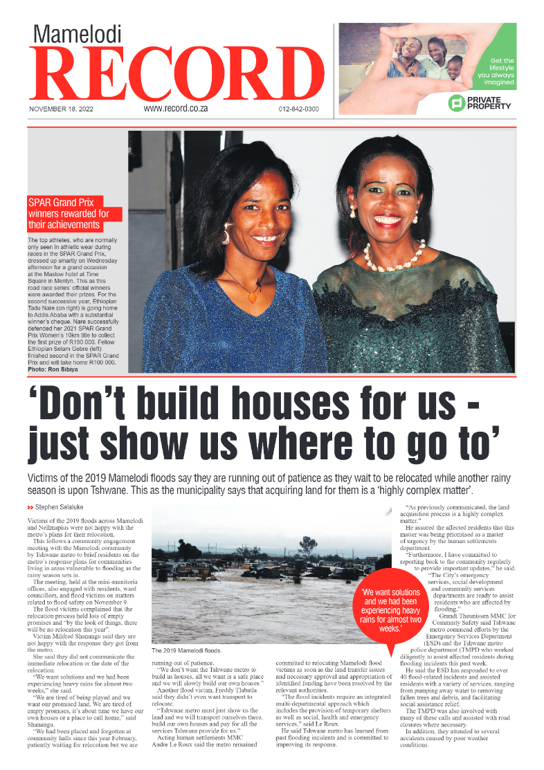 Rekord Mamelodi 18 November 2022 page 1
