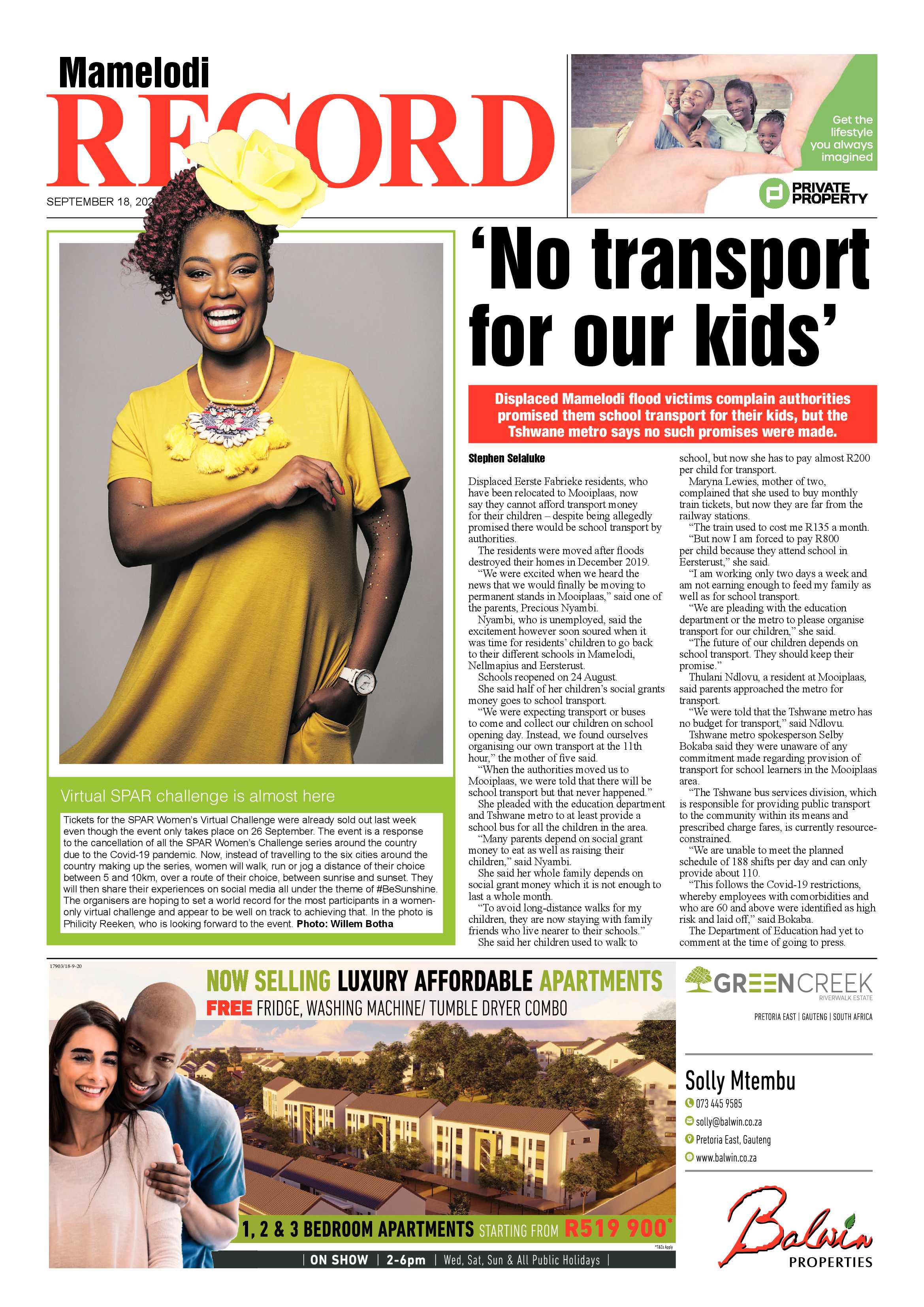Rekord Mamelodi18 September 2020 page 1