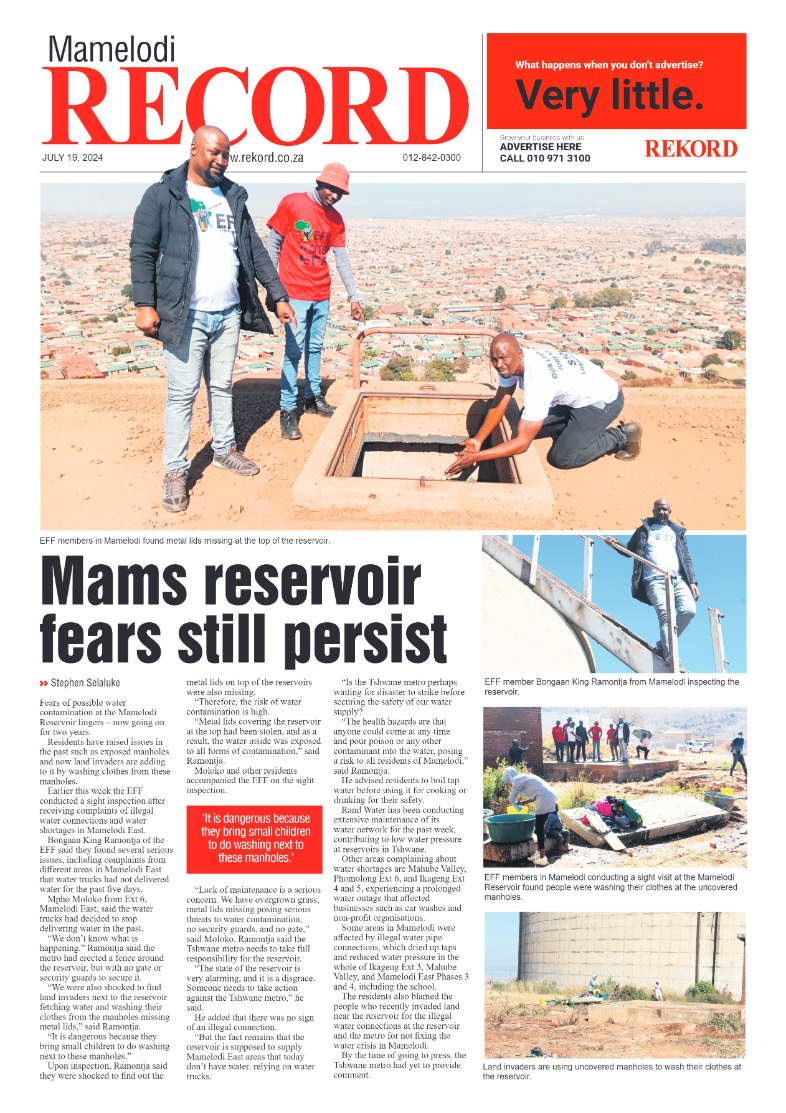 Rekord Mamelodi 19 July 2024 page 1