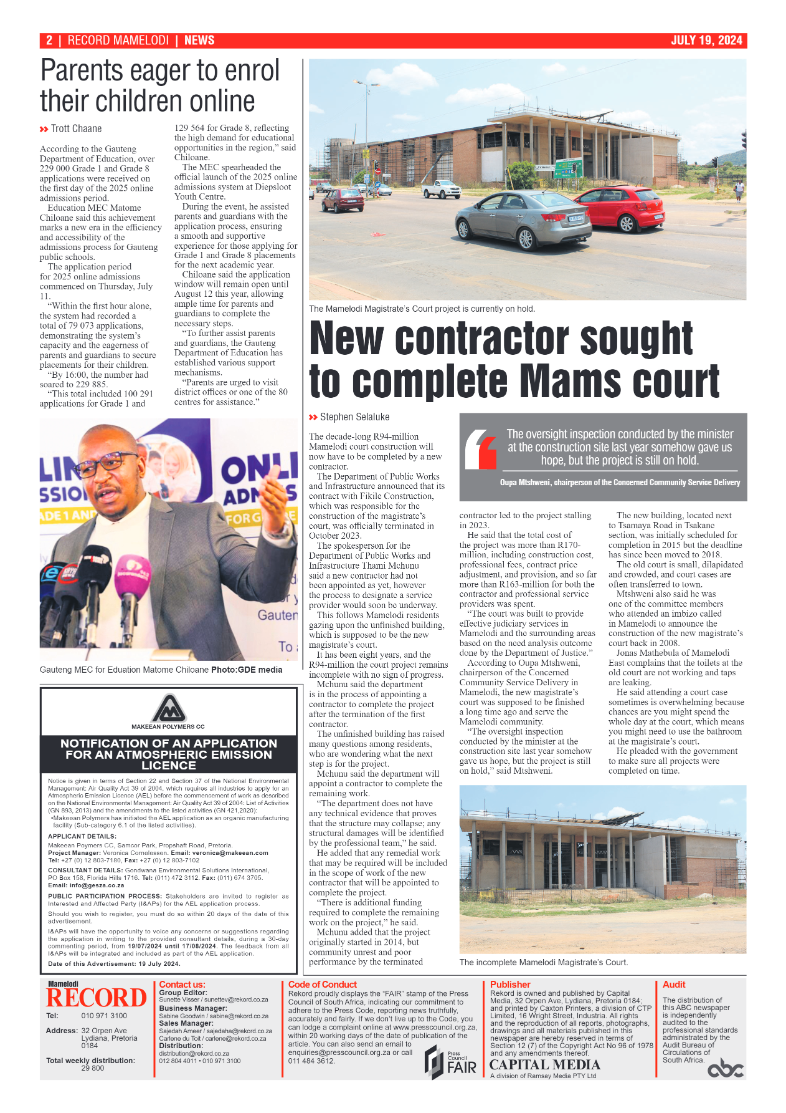 Rekord Mamelodi 19 July 2024 page 2