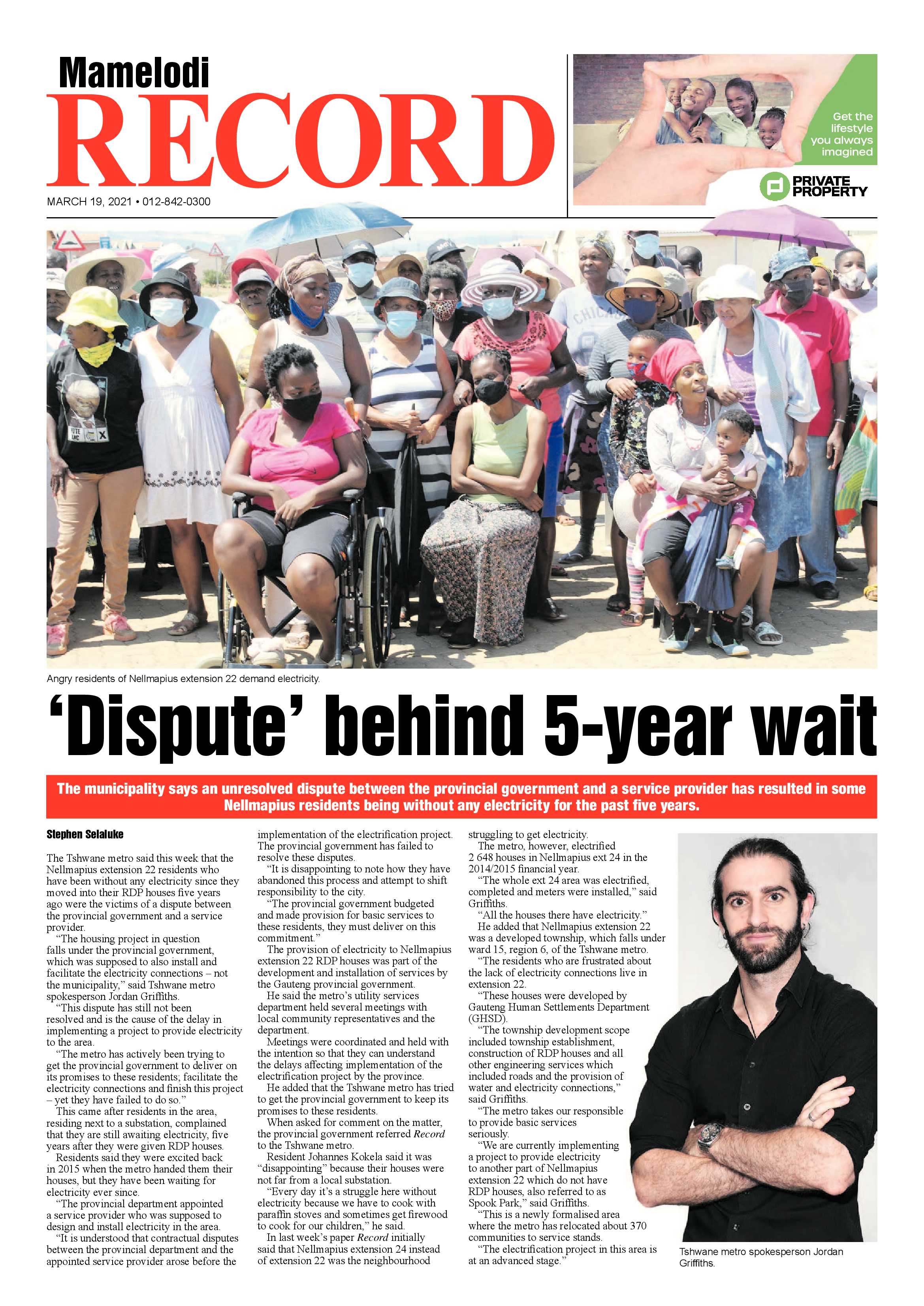 Rekord Mamelodi 19 March 2021 page 1