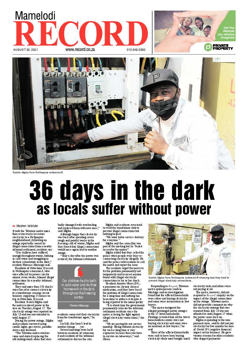 Rekord Mamelodi 20 August 2021 page 1