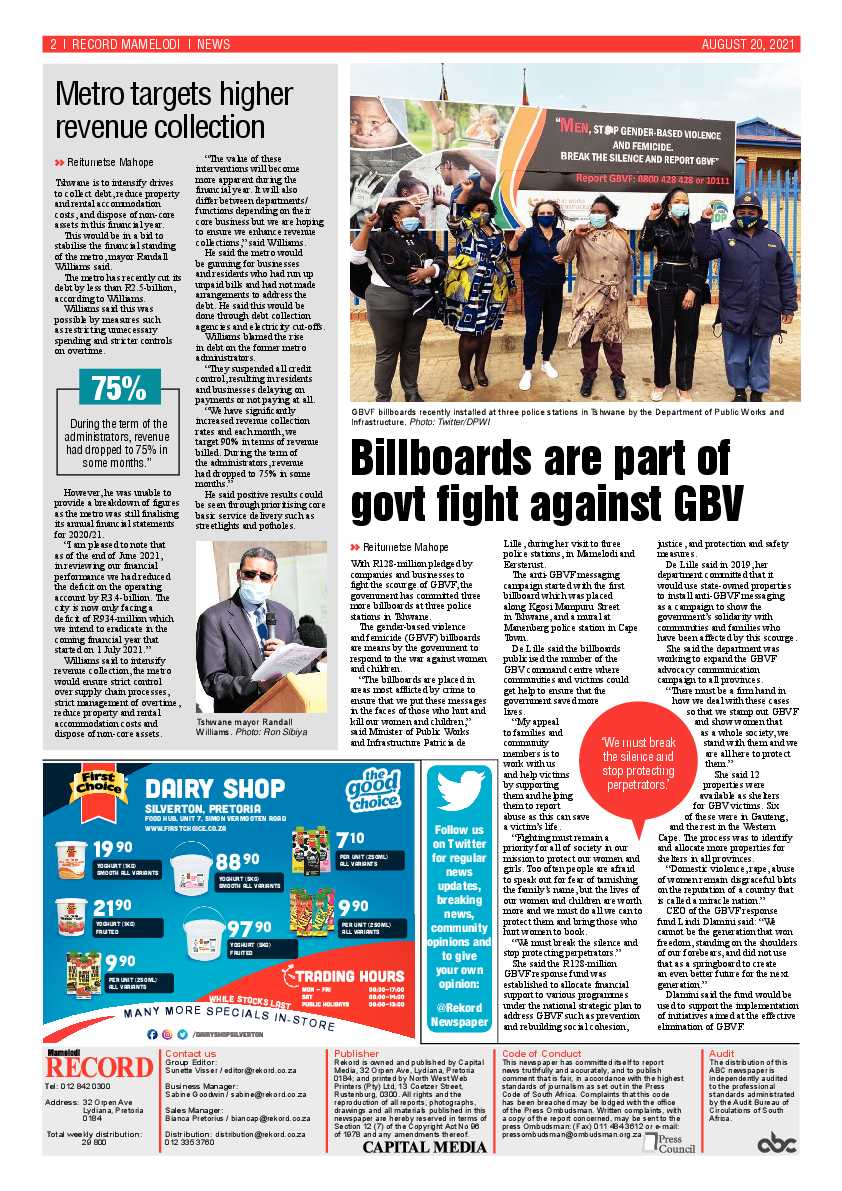 Rekord Mamelodi 20 August 2021 page 2