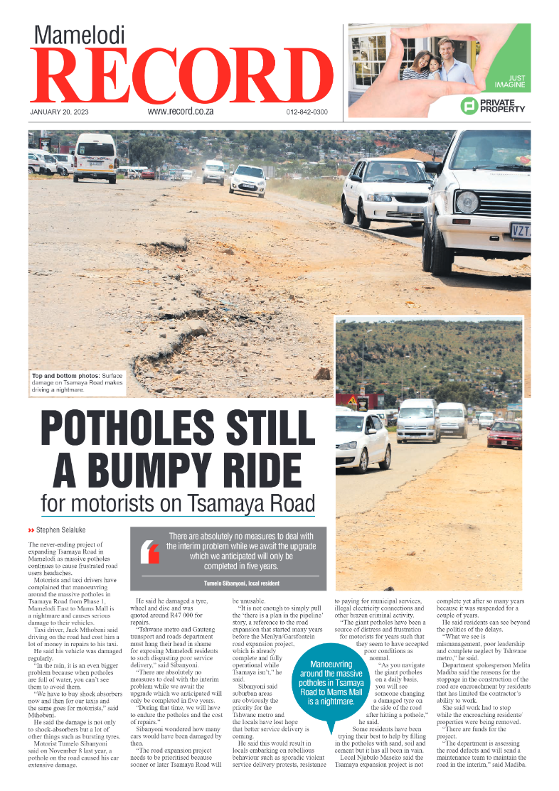 Rekord Mamelodi 20 January 2023 page 1