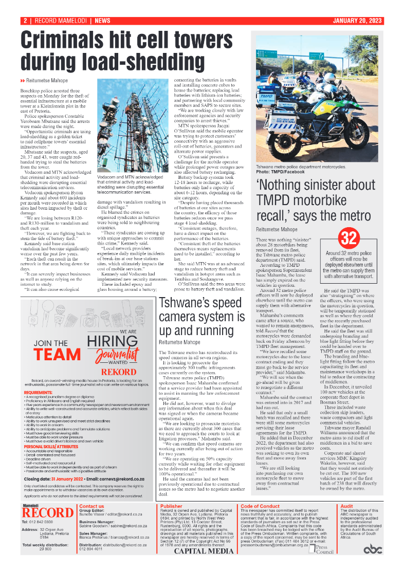 Rekord Mamelodi 20 January 2023 page 2