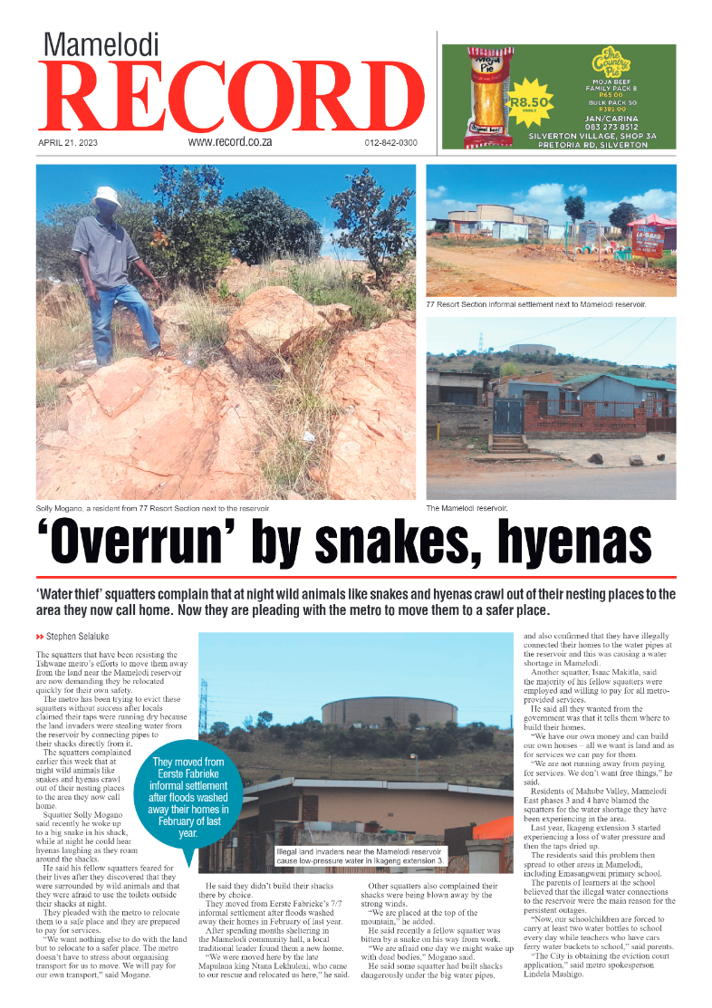 Rekord Mamelodi 21 April 2023 page 1