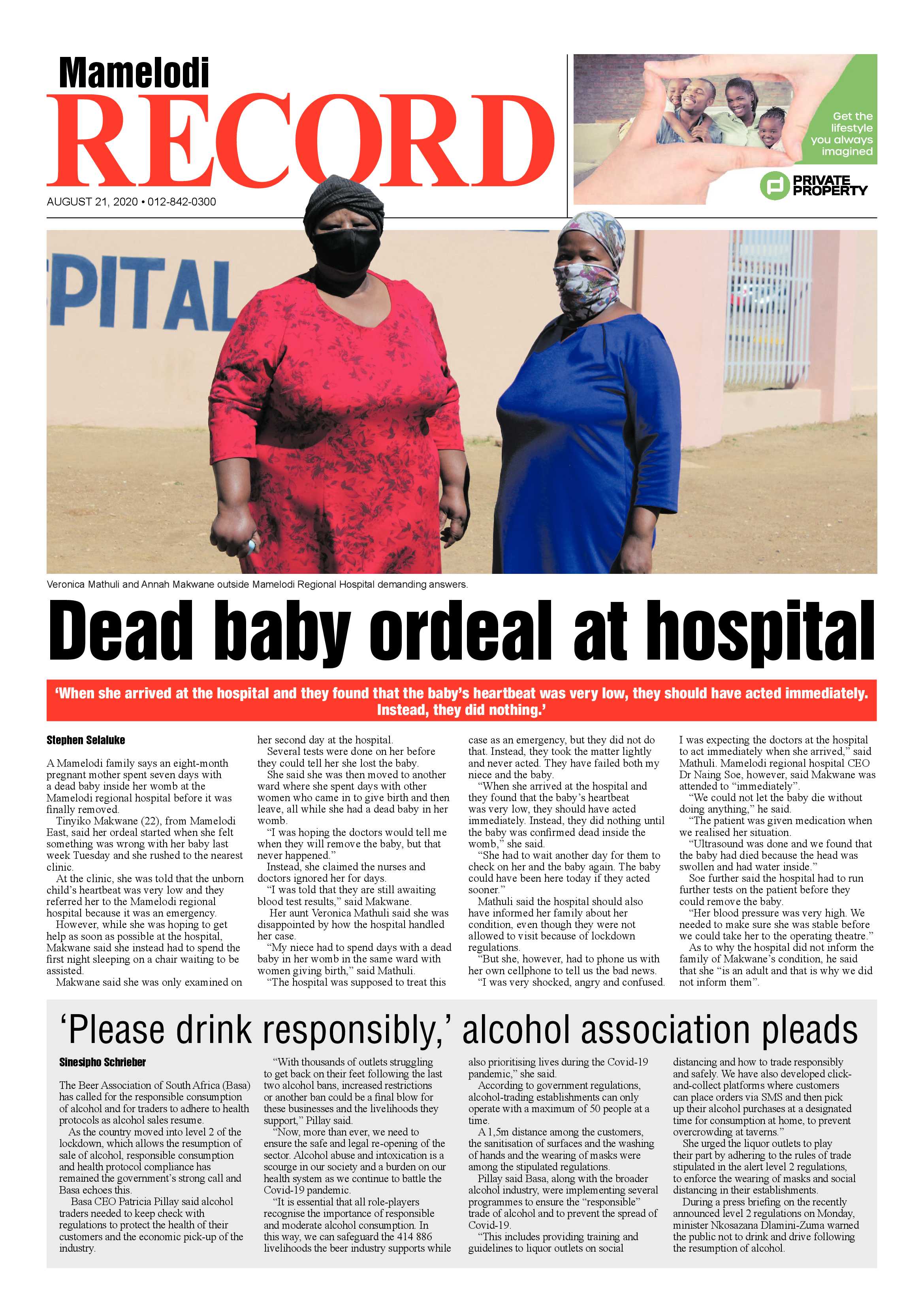 Rekord Mamelodi 21 August 2020 page 1