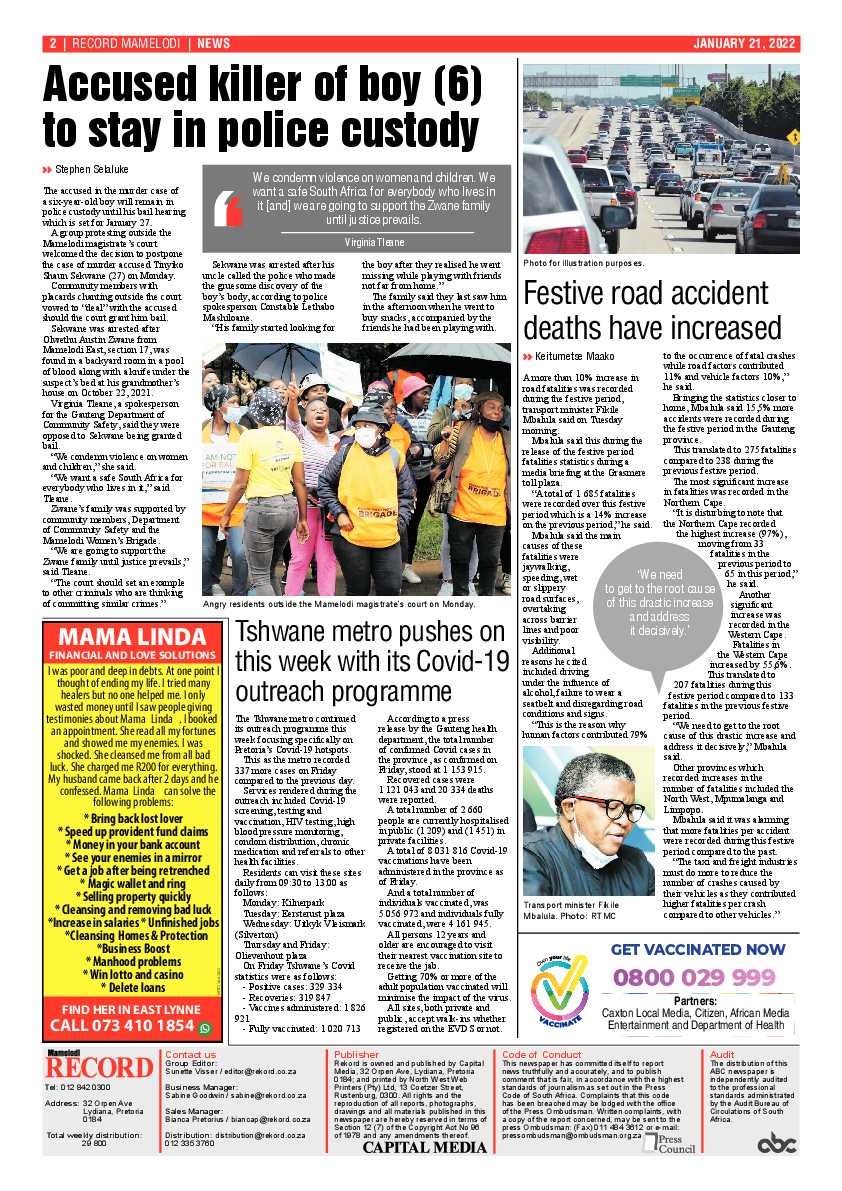 Rekord Mamelodi 21 January 2022 page 2