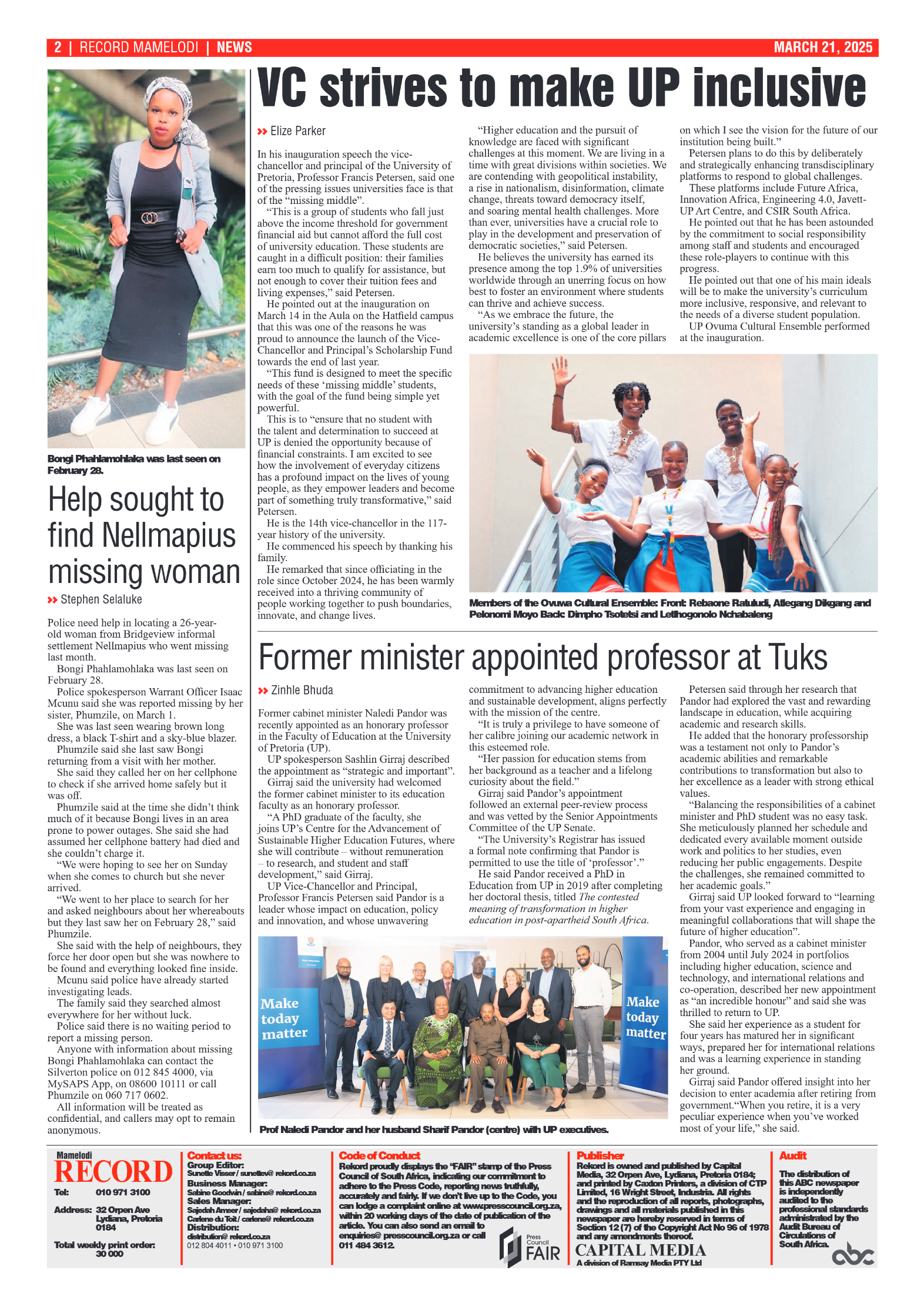 Rekord Mamelodi 21 March 2025 page 2