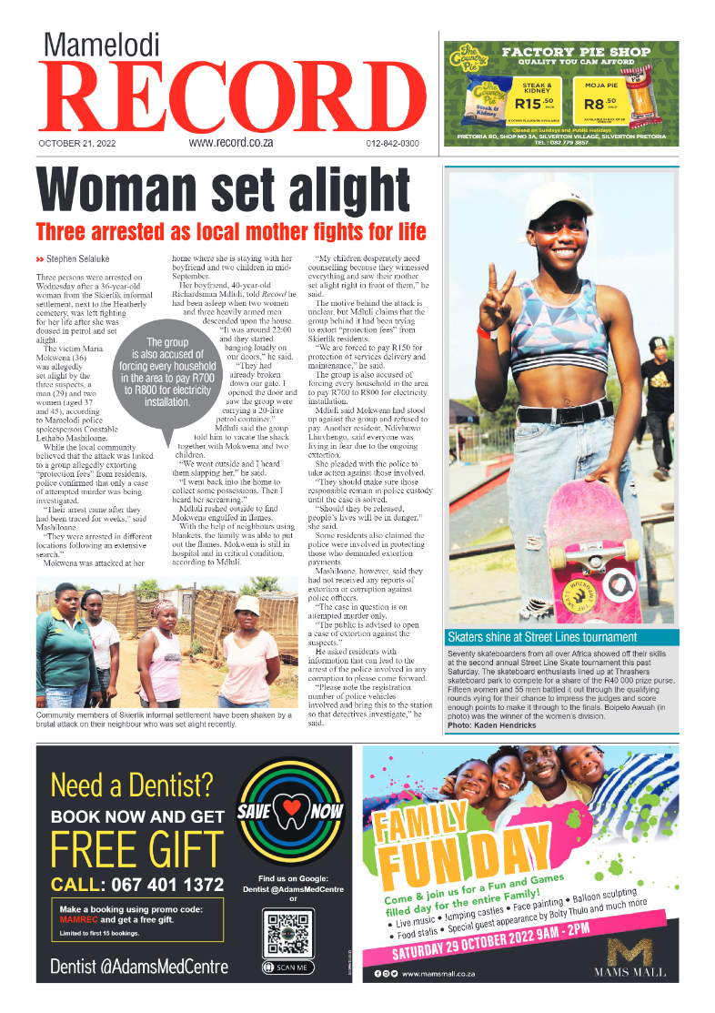 Rekord Mamelodi 21 October 2022 page 1