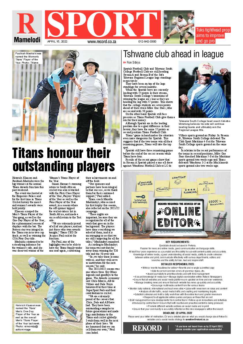 Rekord Mamelodi 22 April 2022 page 8
