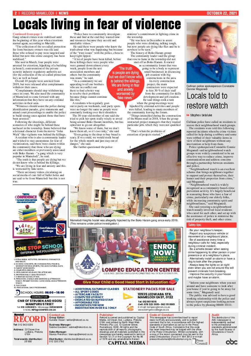 Rekord Mamelodi 22 October 2021 page 2