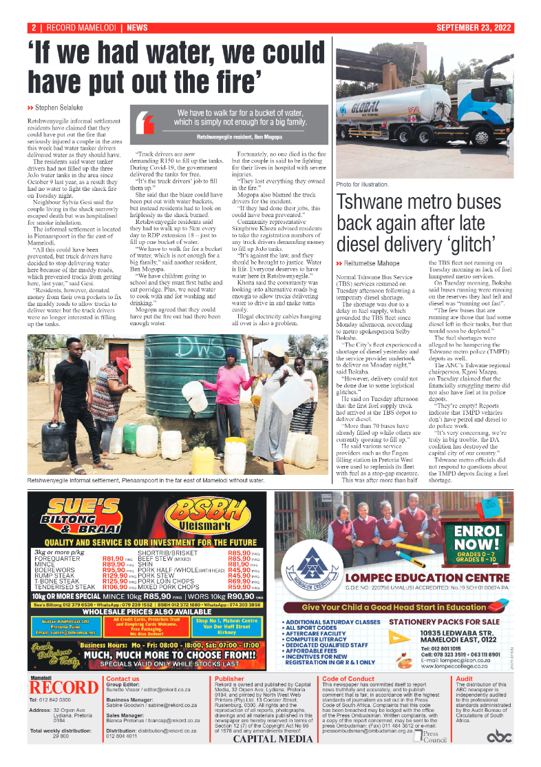 Rekord Mamelodi 23 September 2022 page 2