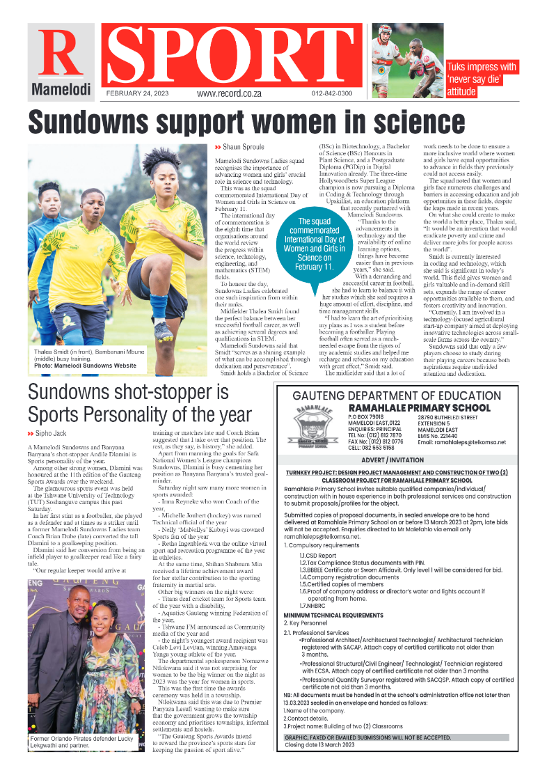 Rekord  Mamelodi 24 February 2023 page 8