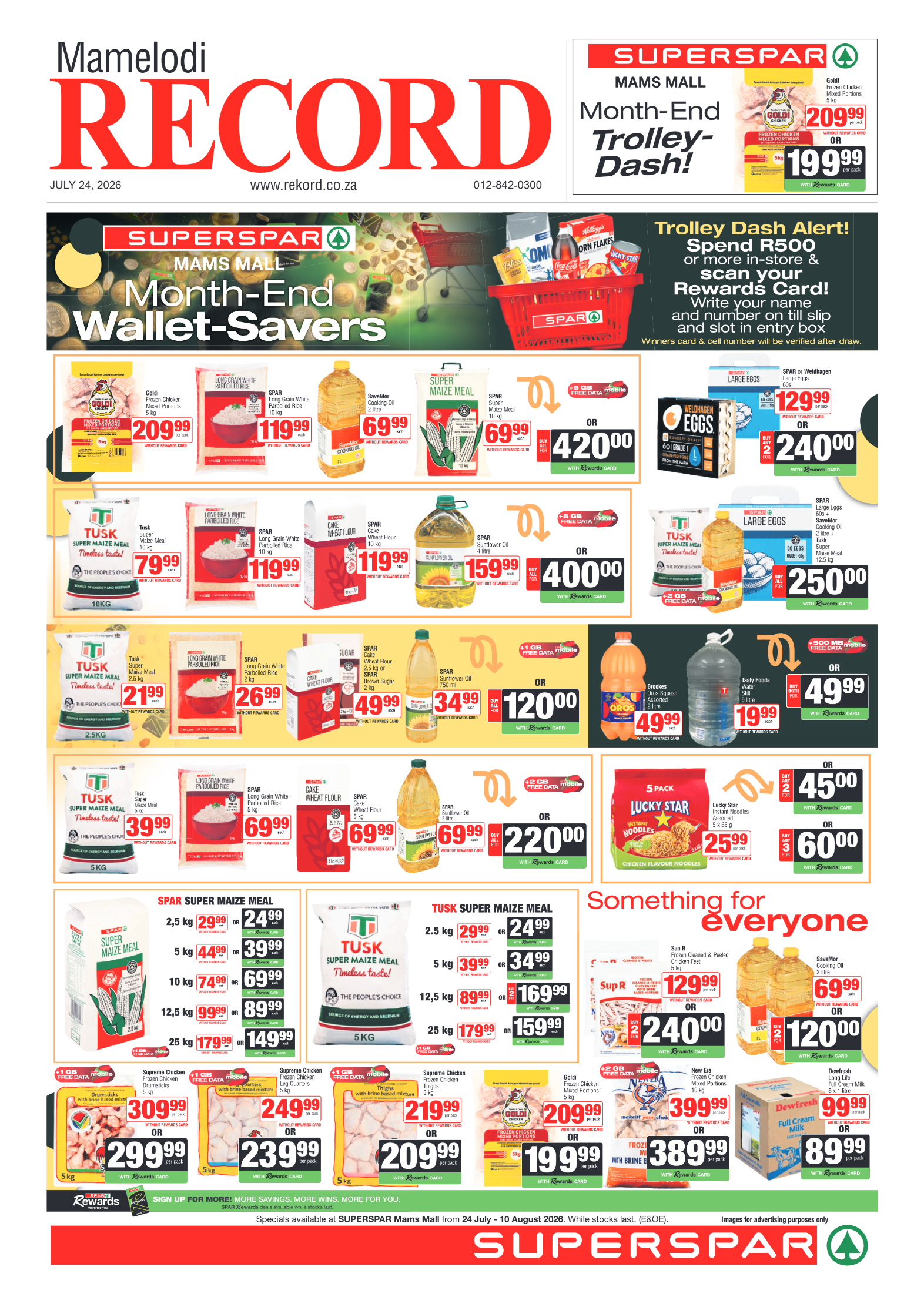 Rekord Mamelodi 24 July 2026 page 1