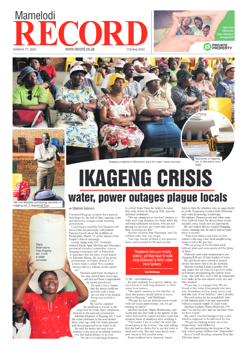 Rekord Mamelodi 24 March 2023 page 1