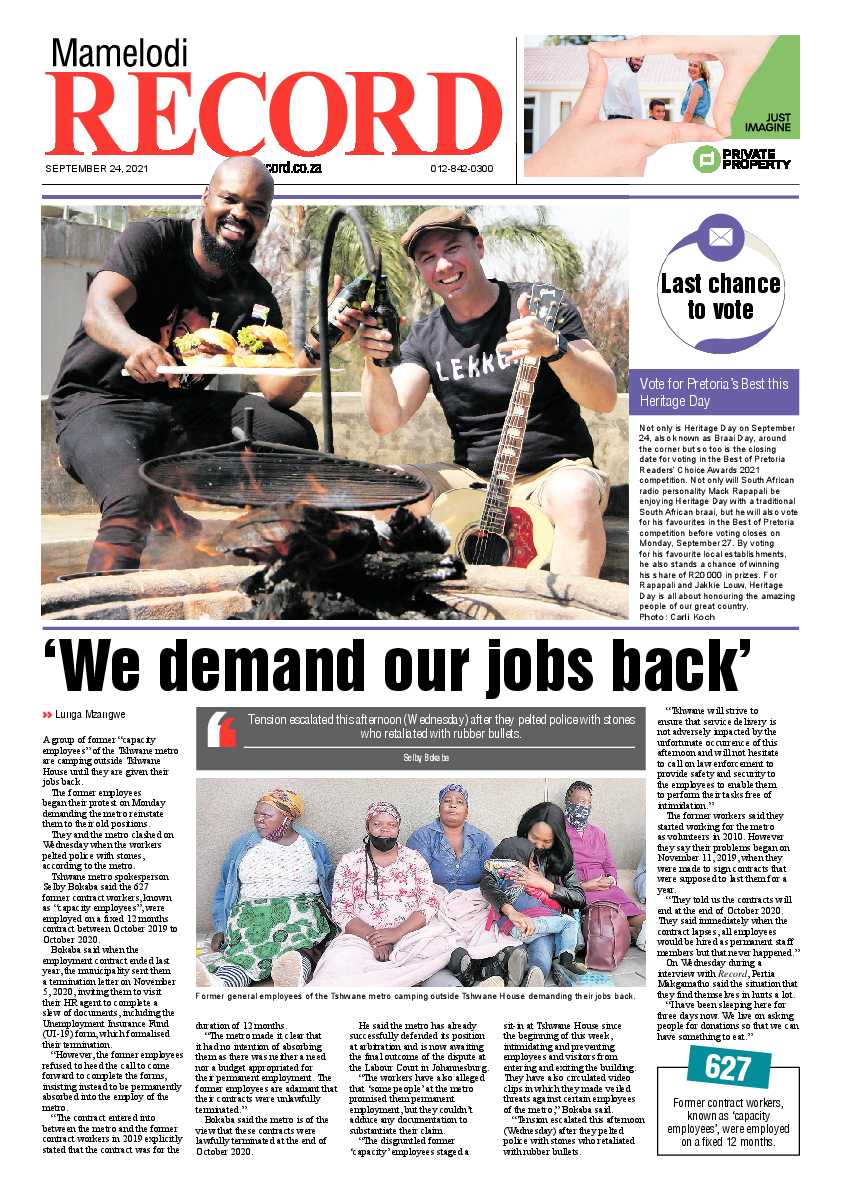 Rekord Mamelodi 24 September 2021 page 1