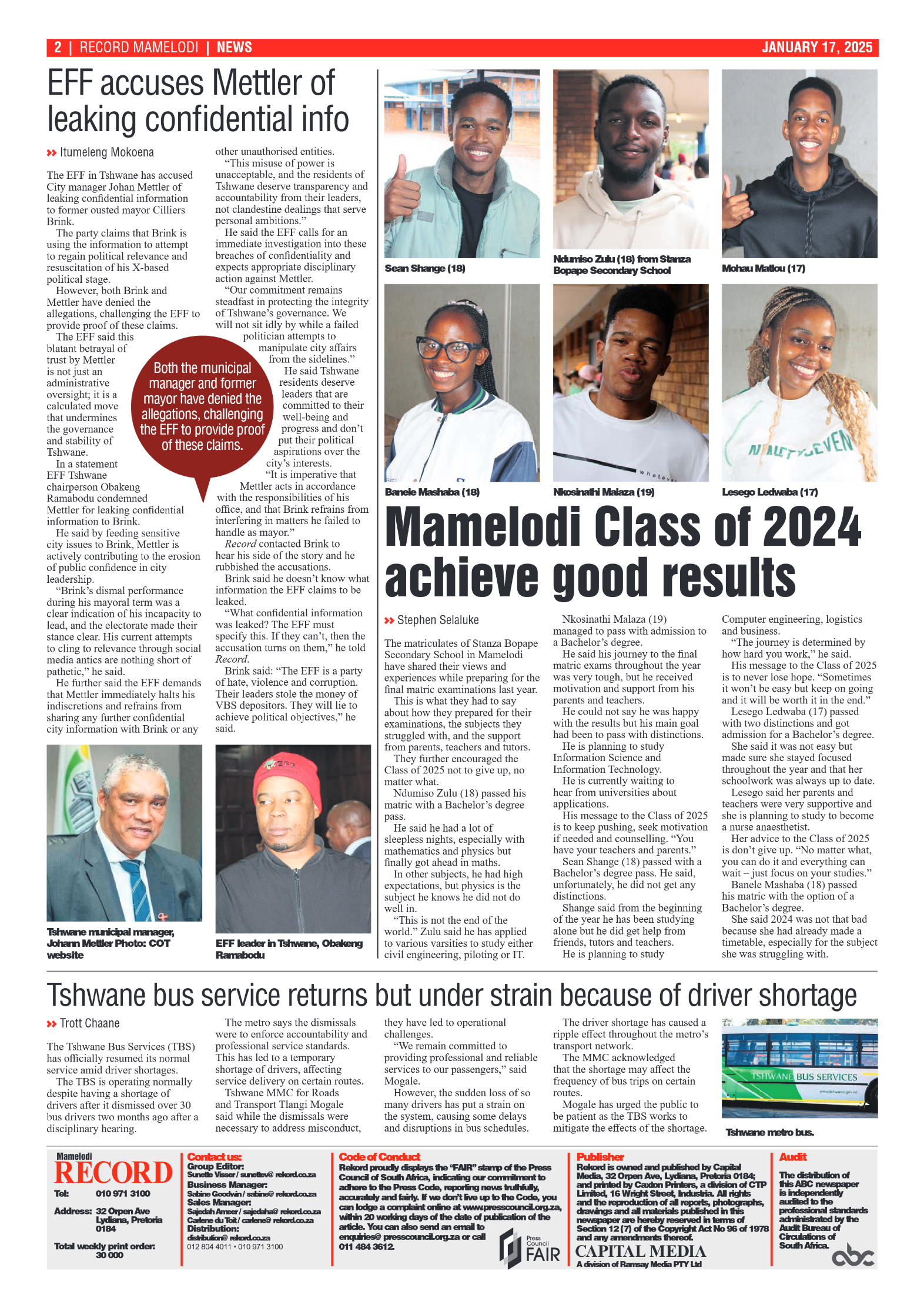 Rekord Mamelodi 17 January 2025 page 2