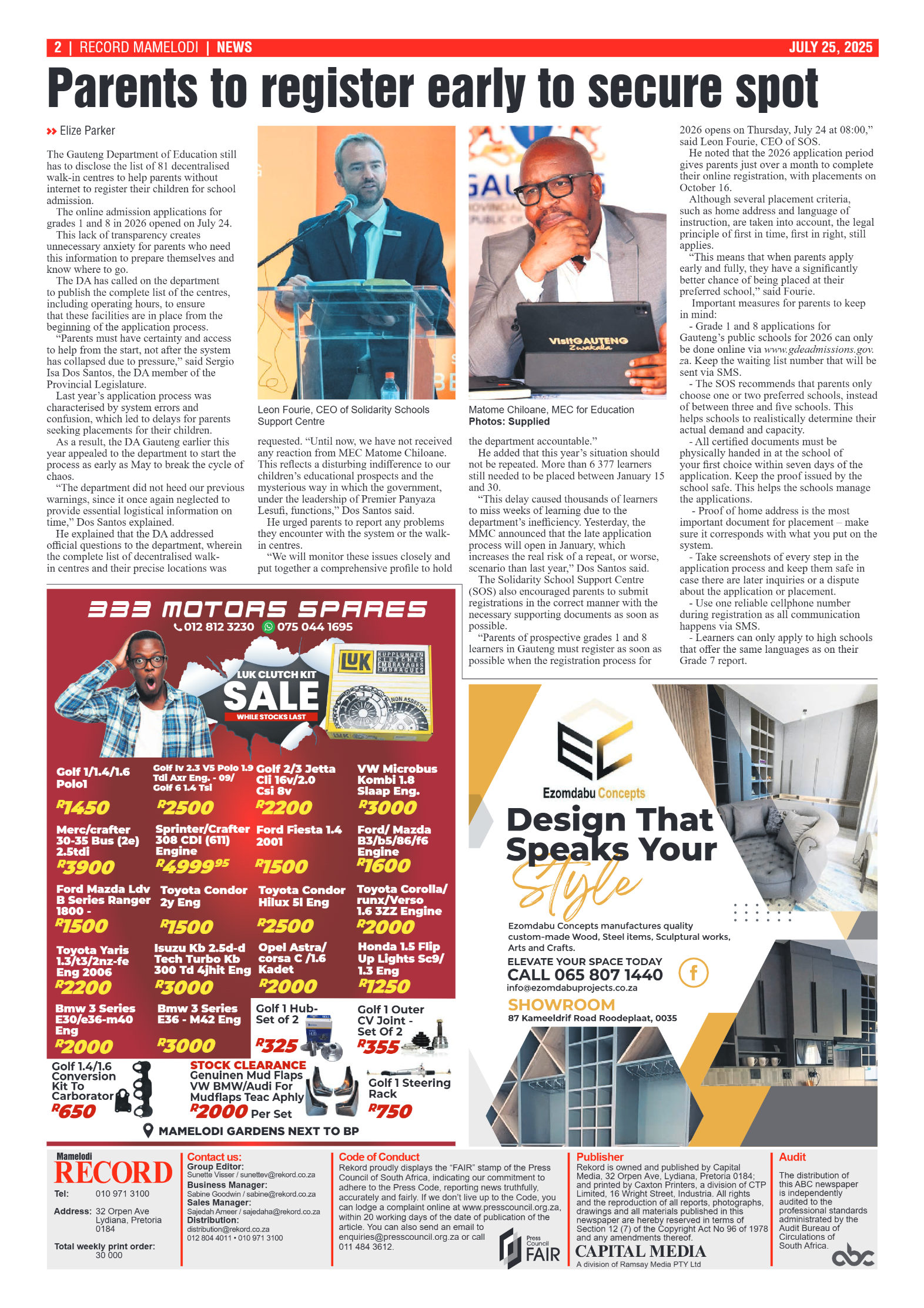 Rekord Mamelodi 25 July 2025 page 2