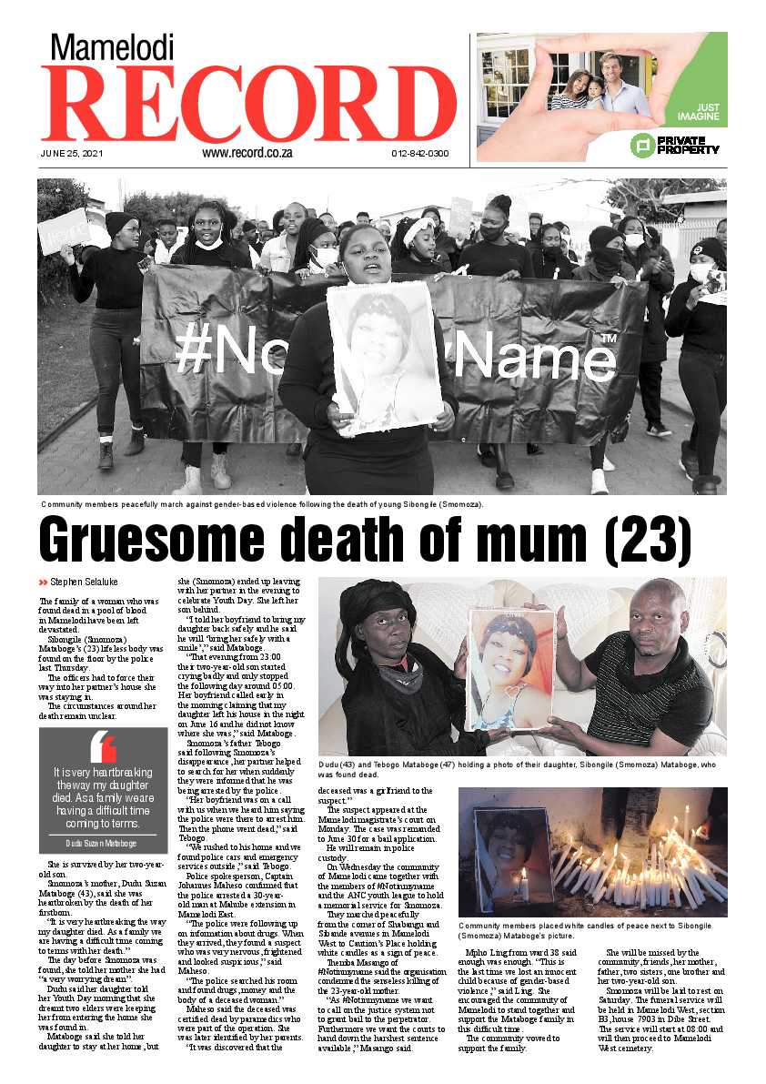 Rekord Mamelodi 25 June 2021 page 1