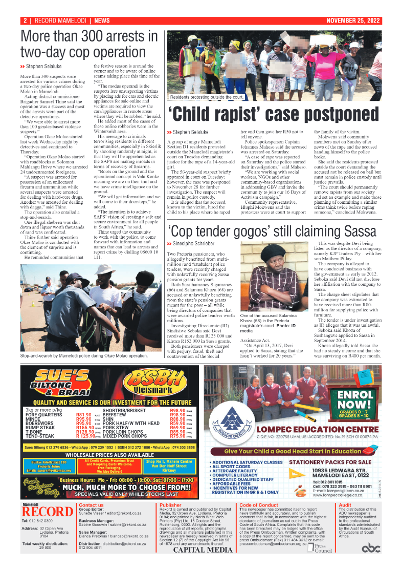 Rekord Mamelodi 25 November 2022 page 2