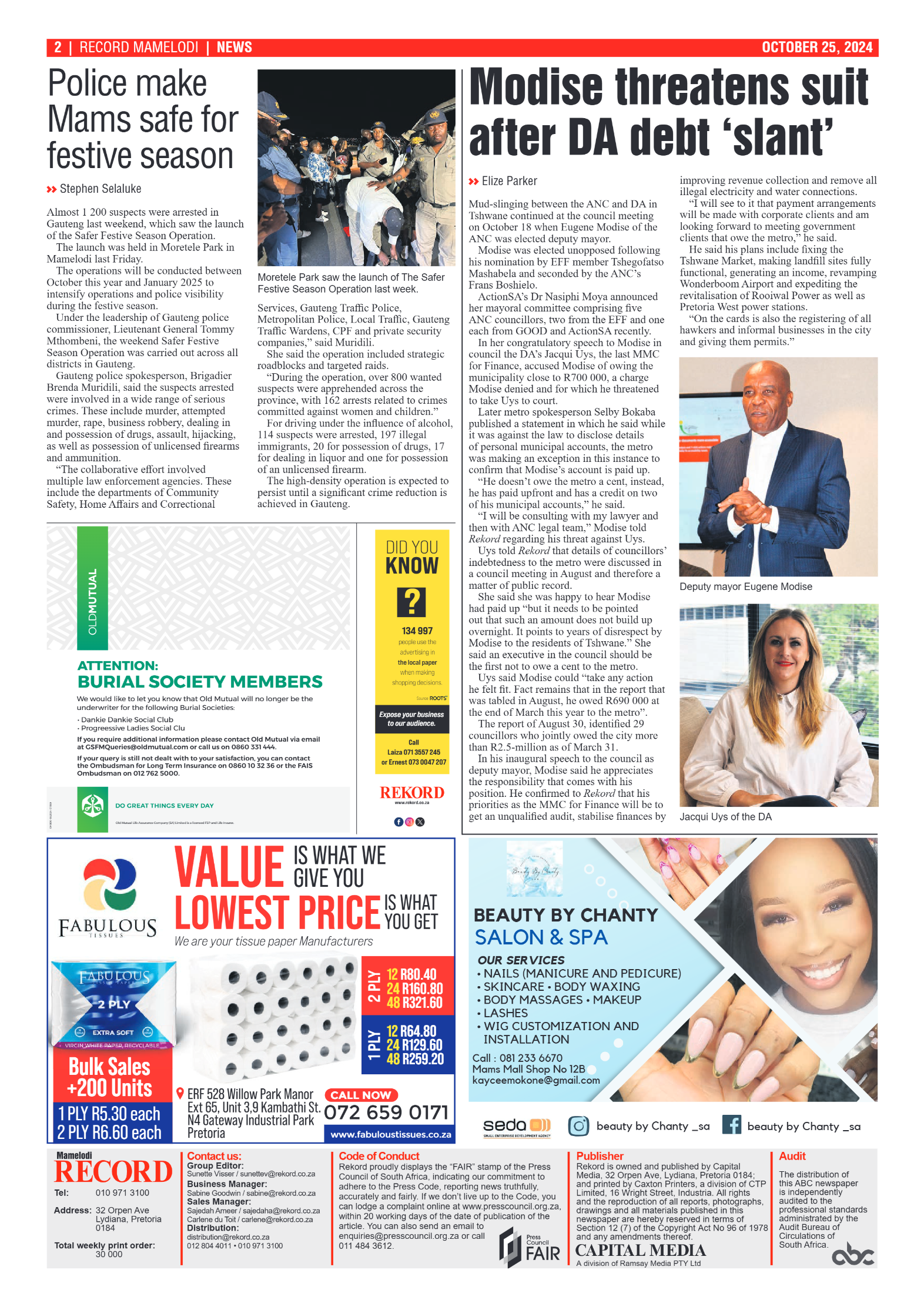 Rekord Mamelodi 25 October 2024 page 2