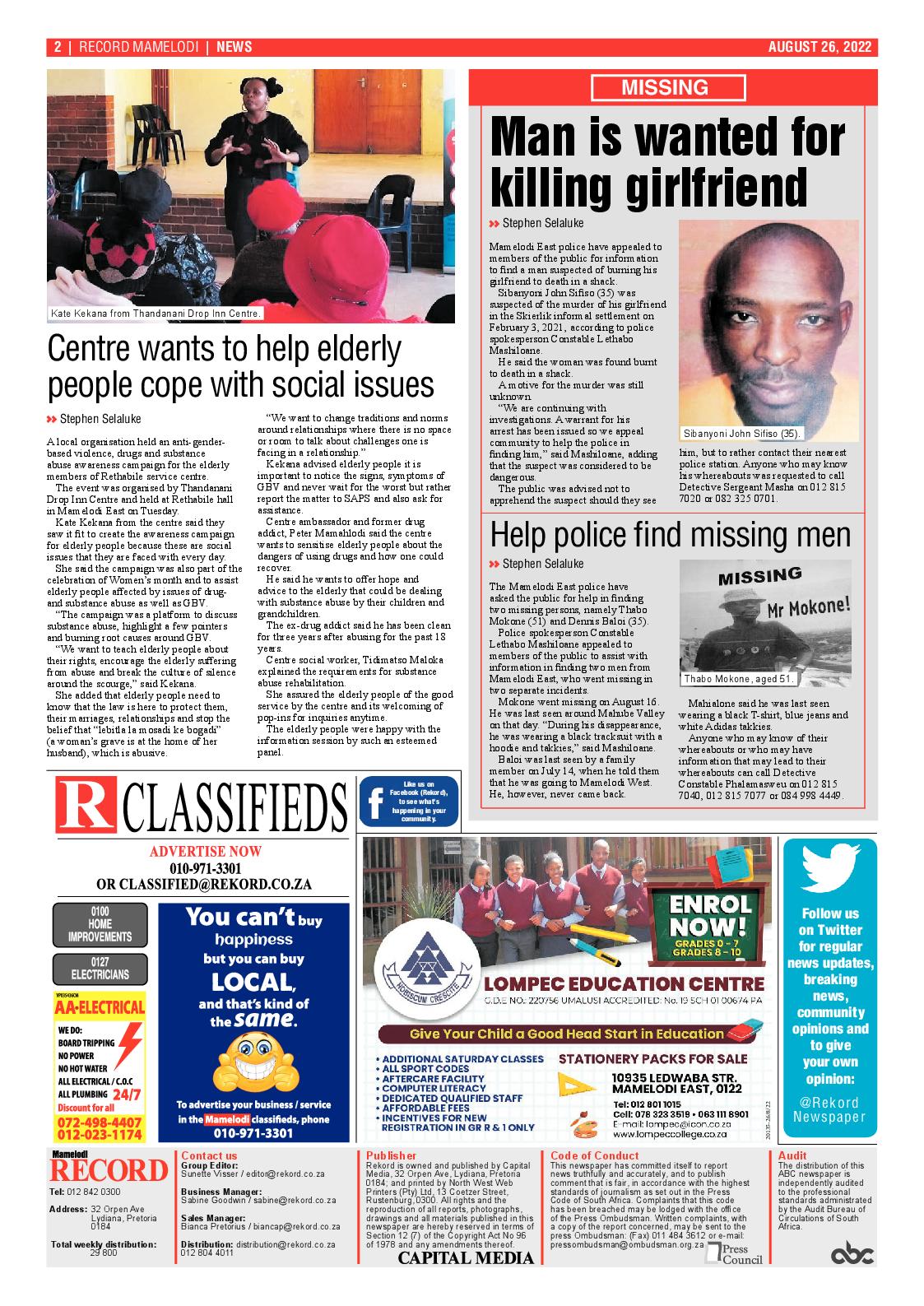 Rekord Mamelodi 26 August 2022 page 2