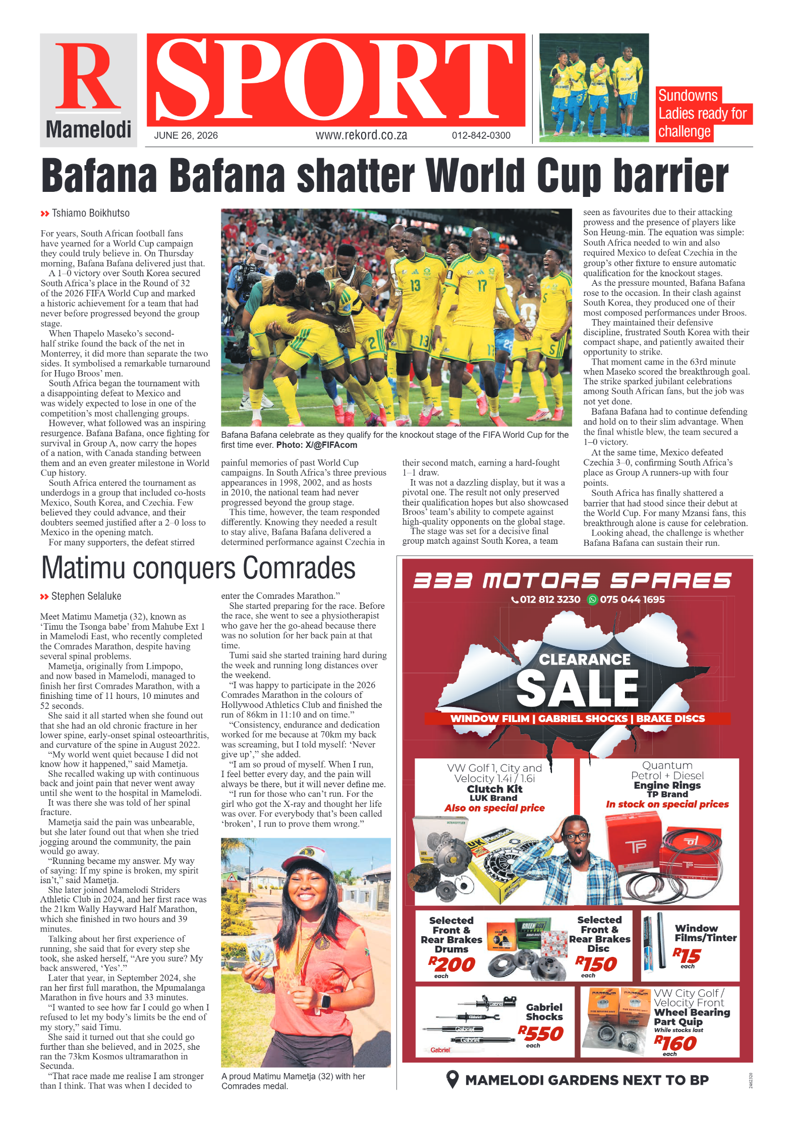 Rekord Mamelodi 26 June 2026 page 8
