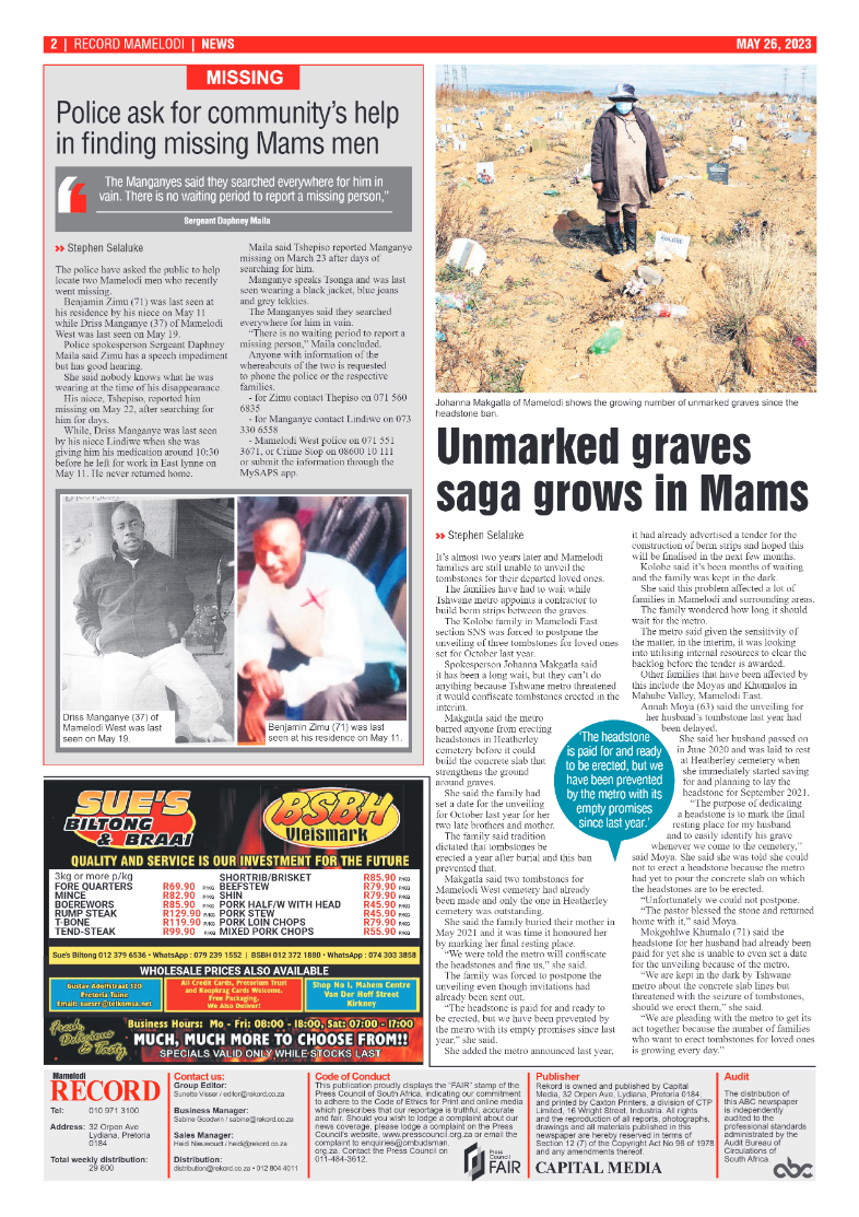 Rekord Mamelodi 26 May 2023 page 2