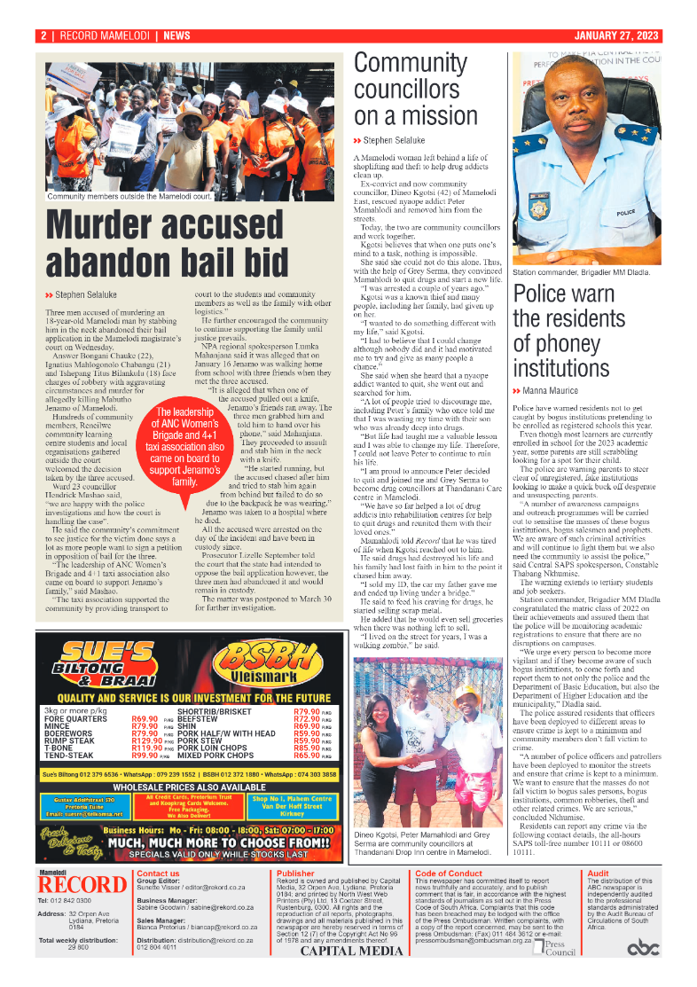 Rekord Mamelodi 27 January 2023 page 2