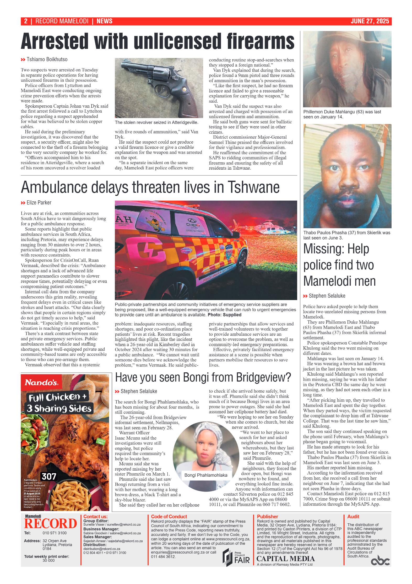 Rekord Mamelodi 27 June 2025 page 2
