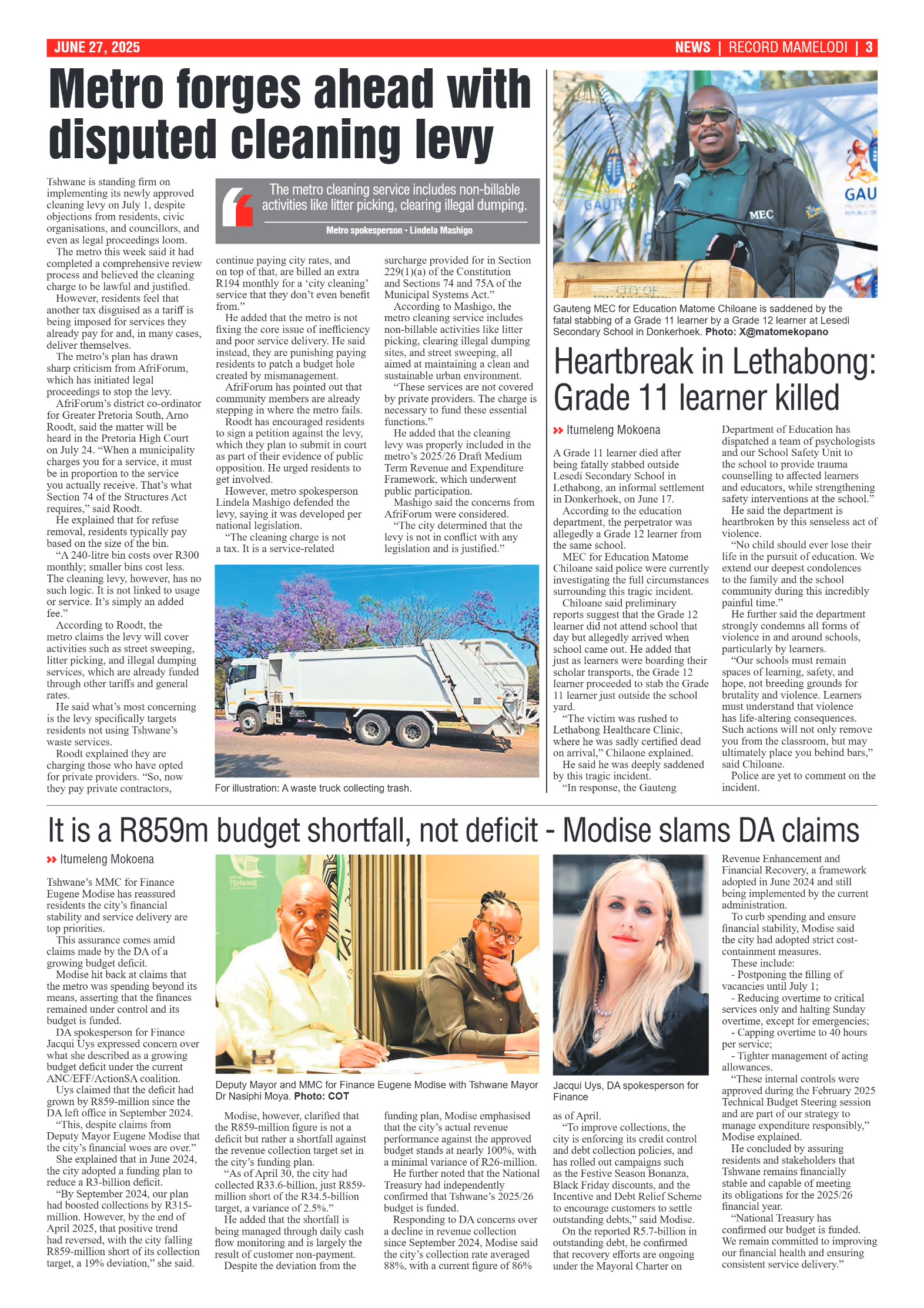 Rekord Mamelodi 27 June 2025 page 3