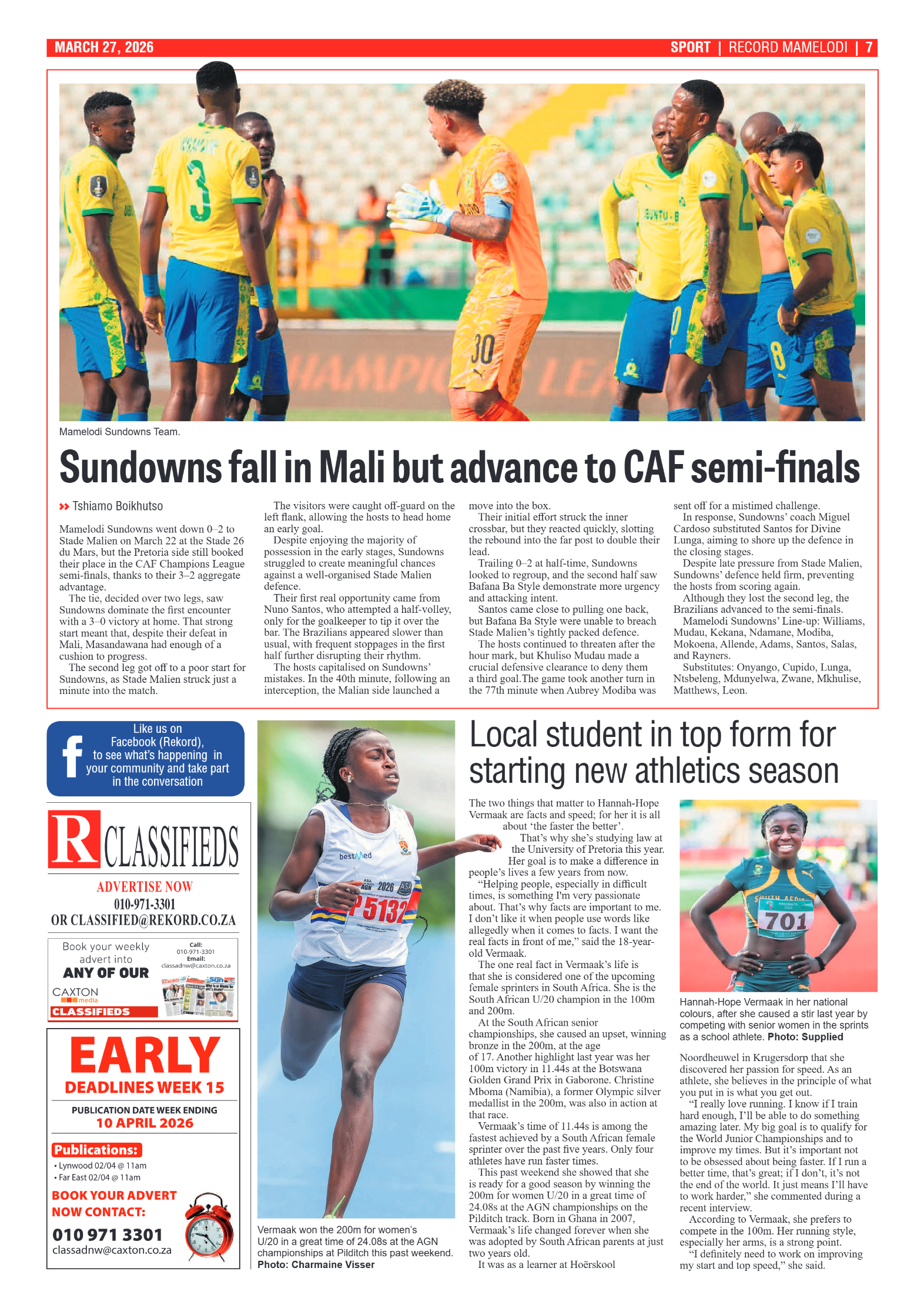 Rekord Mamelodi 27 March 2026 page 7