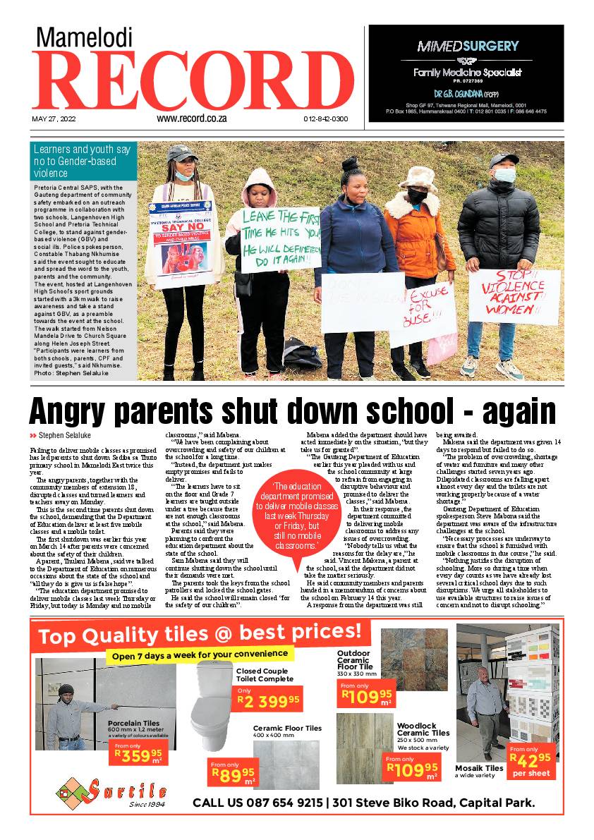 Rekord Mamelodi 27 May 2022 page 1