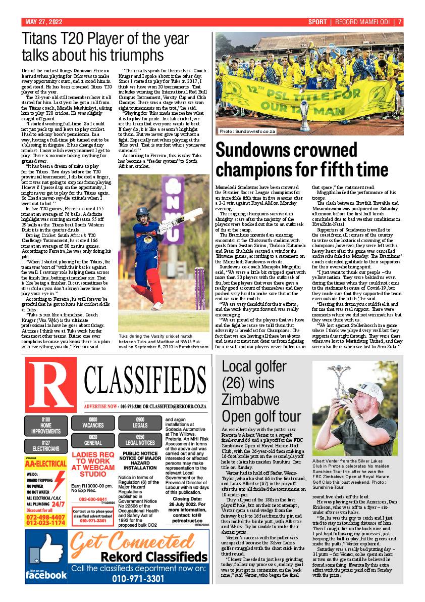 Rekord Mamelodi 27 May 2022 page 7