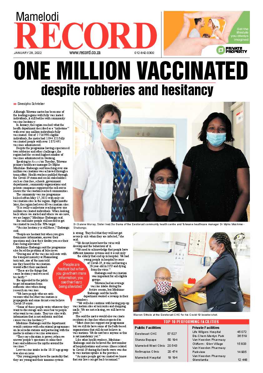 Rekord Mamelodi 28 January 2022 page 1