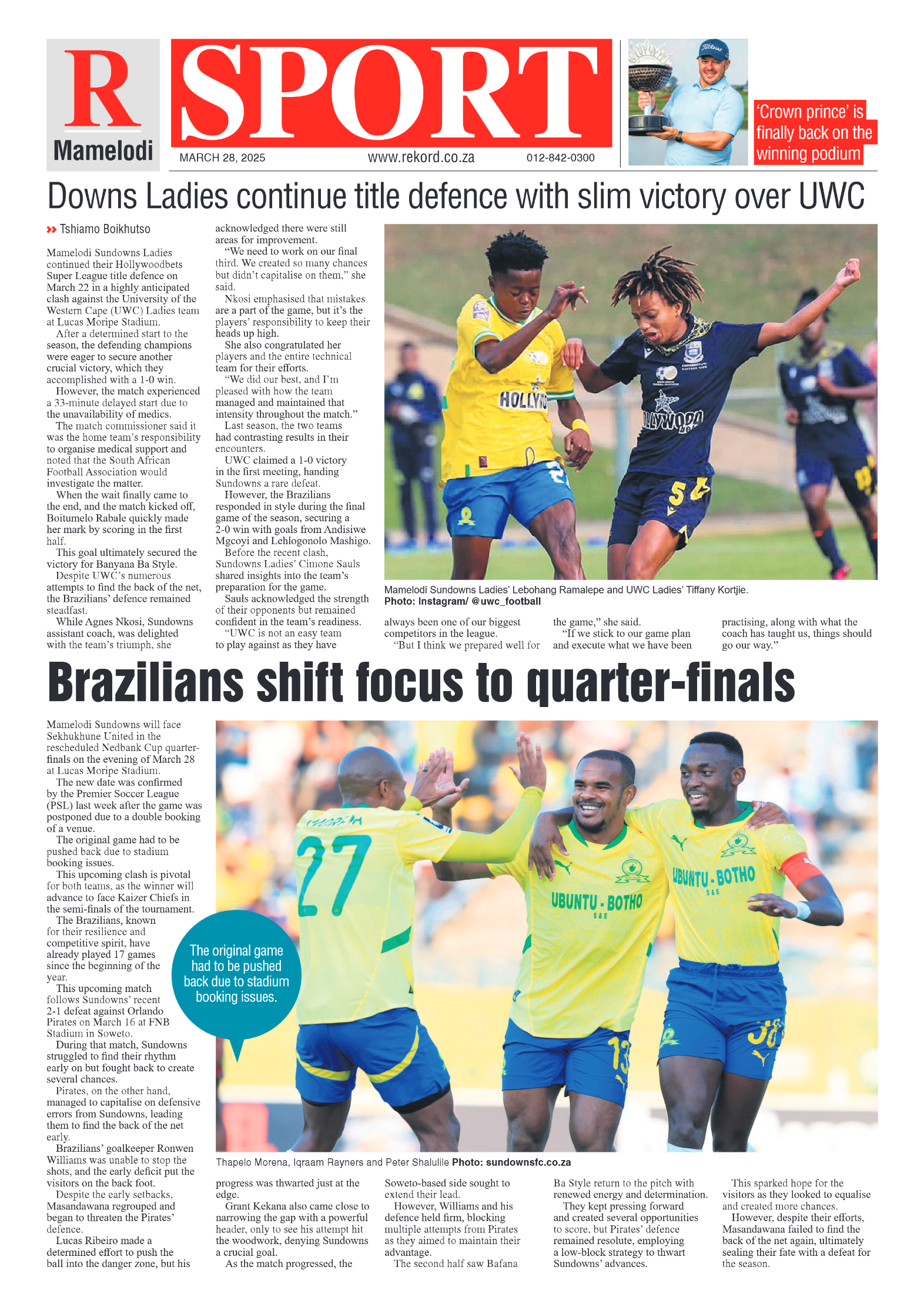Rekord Mamelodi 28 March 2025 page 8
