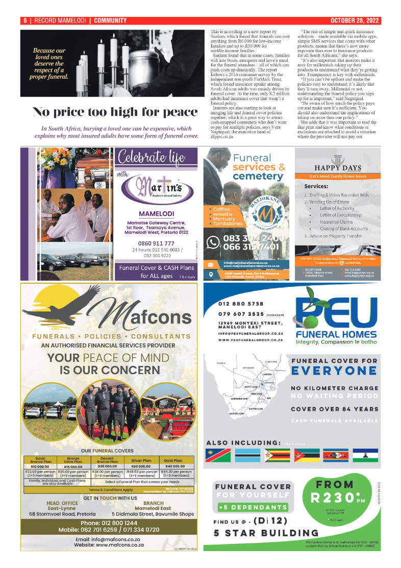 Rekord Mamelodi  28 October 2022 page 6