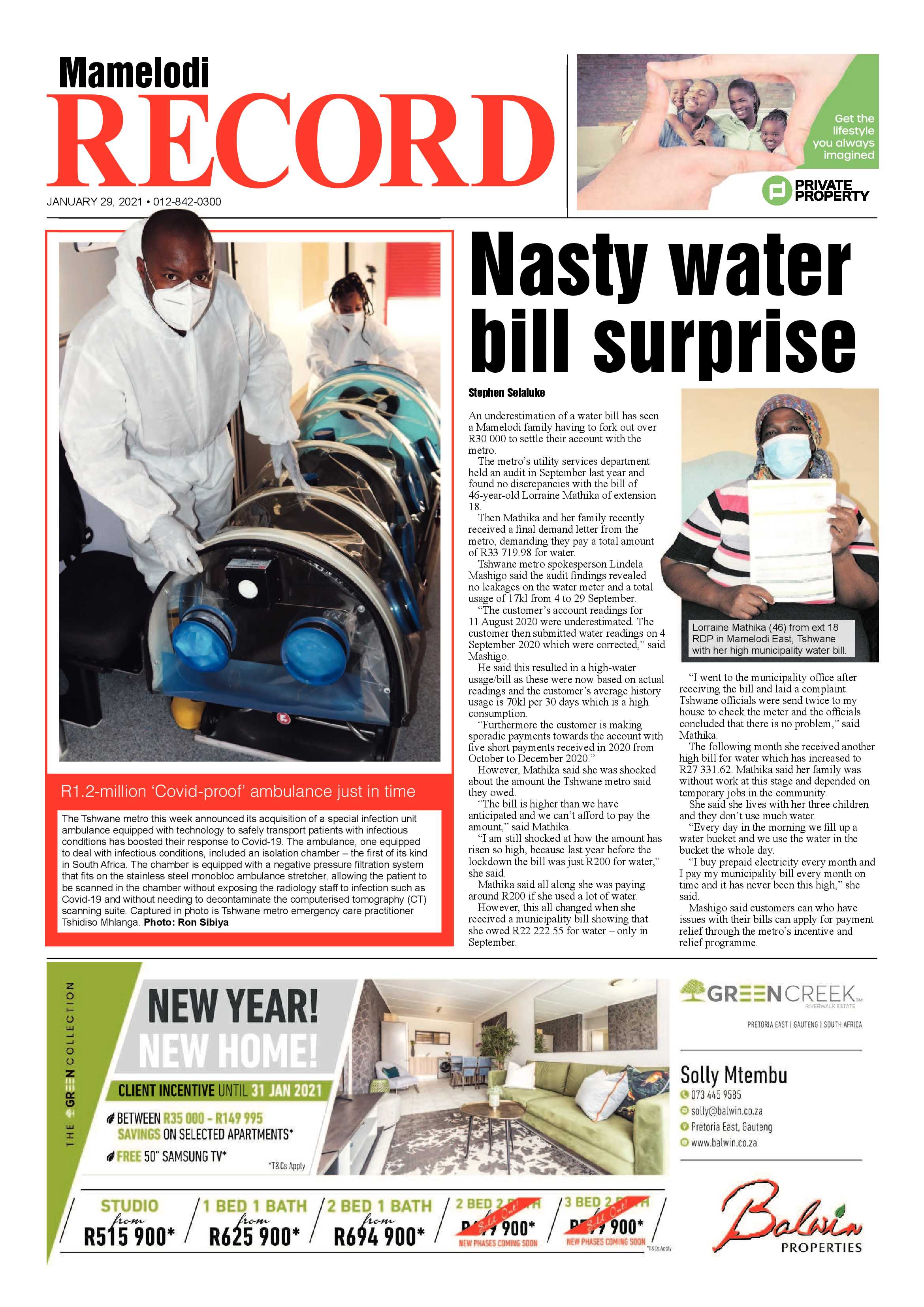 Rekord Mamelodi 29 January 2021 page 1