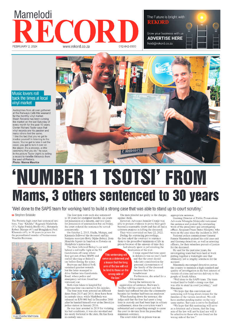 Rekord Mamelodi 2 February 2024 page 1