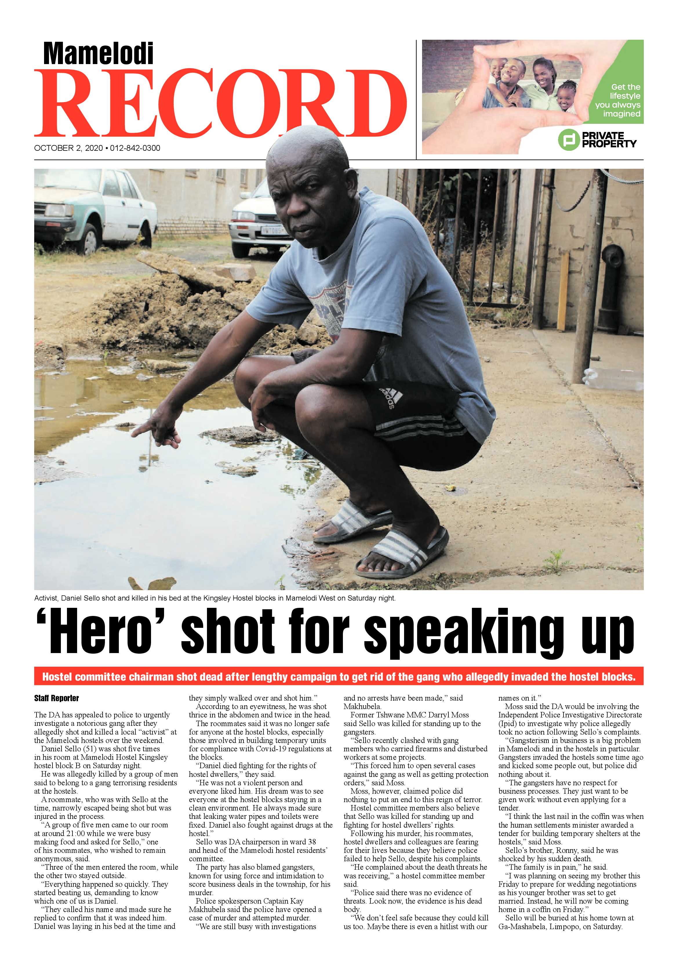 Rekord Mamelodi 2 October 2020 page 1