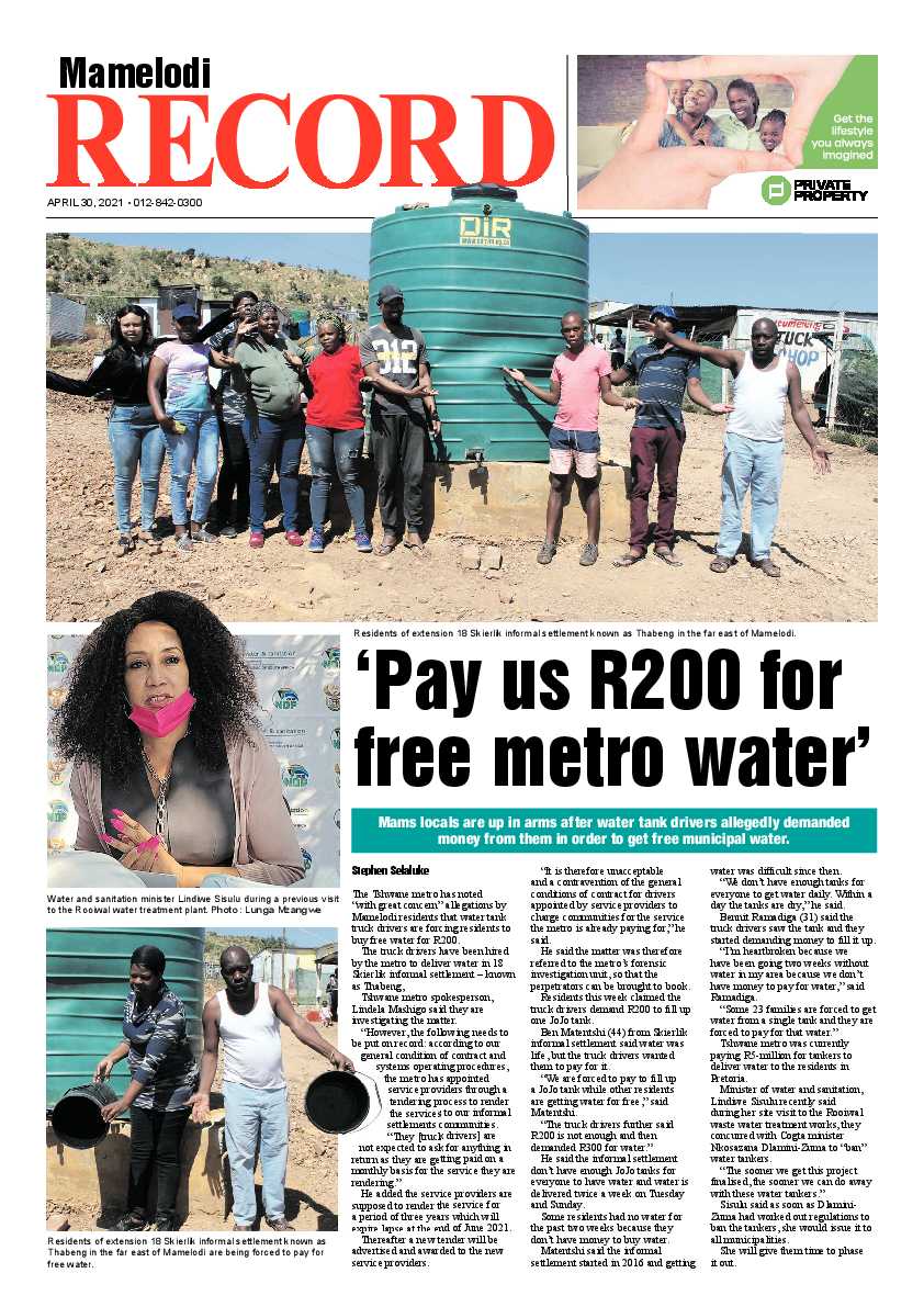 Rekord Mamelodi 30 April 2021 page 1