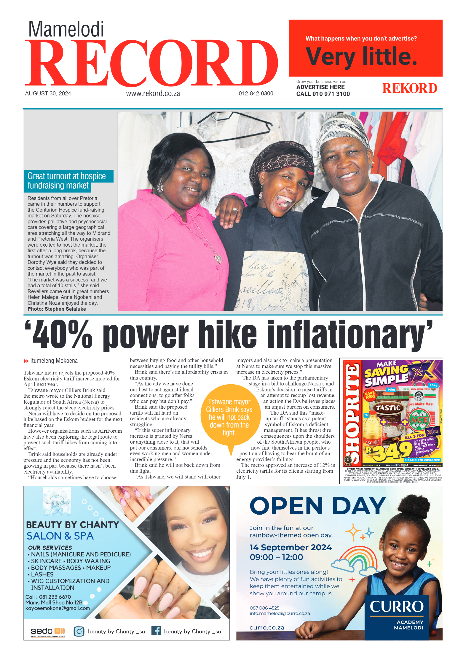 Rekord Mamelodi 30 August 2024 page 1