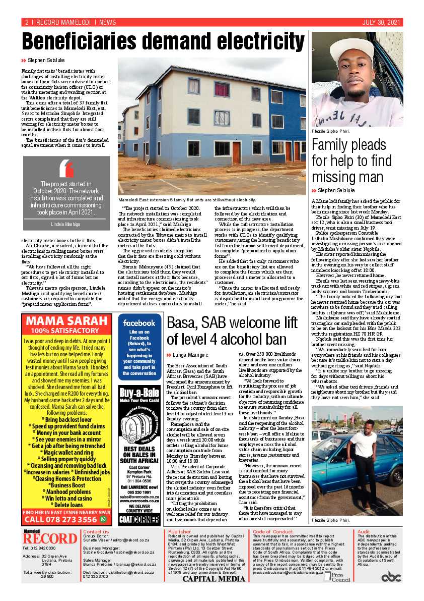 Rekord Mamelodi 30 July 2021 page 2