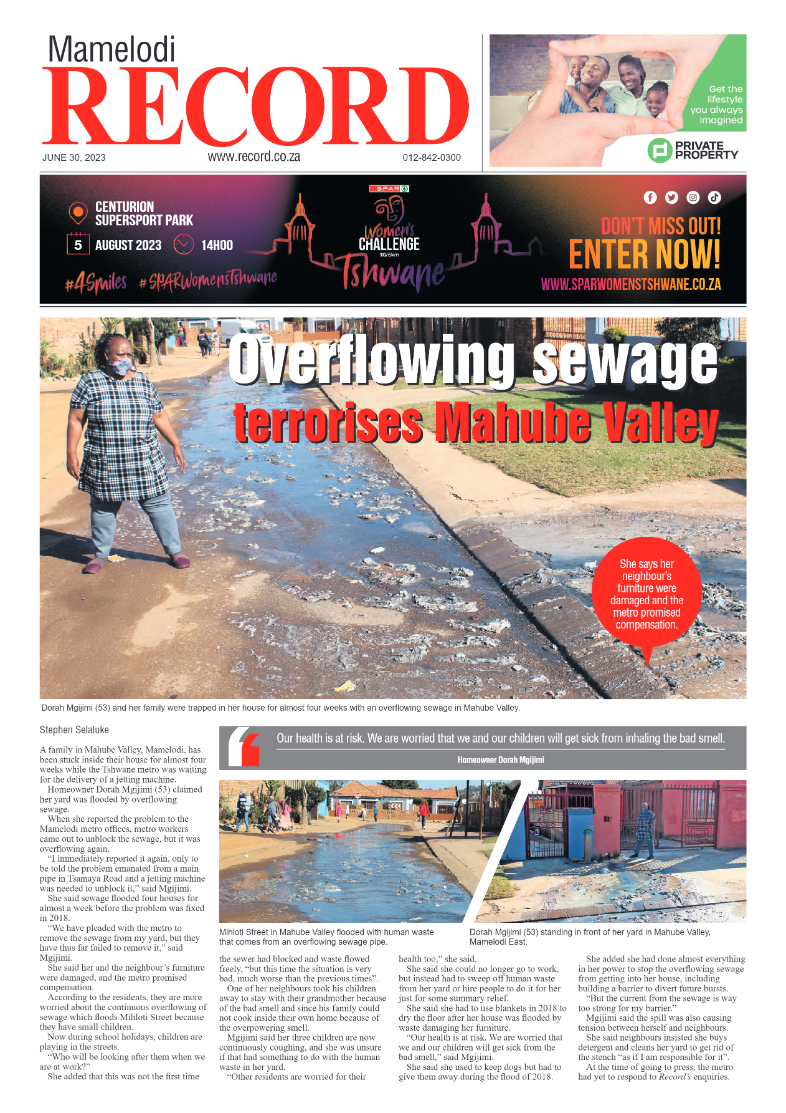 Rekord Mamelodi 30 June 2023 page 1