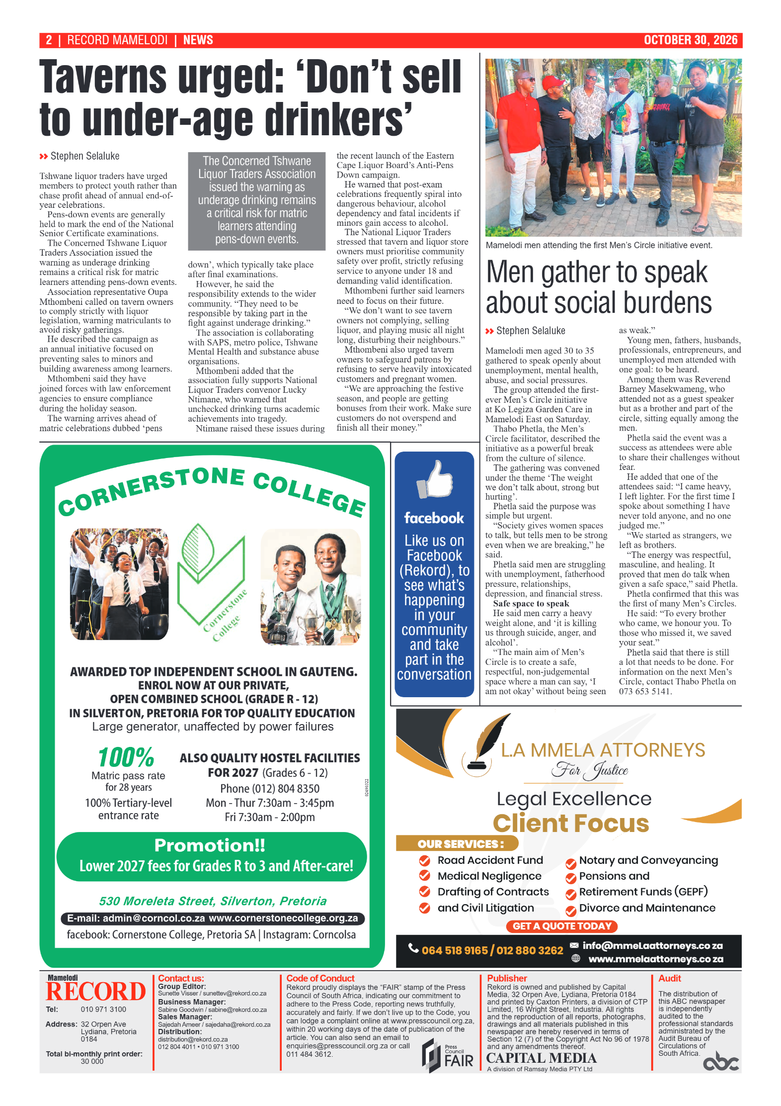 Rekord Mamelodi – 30 October 2026 page 4