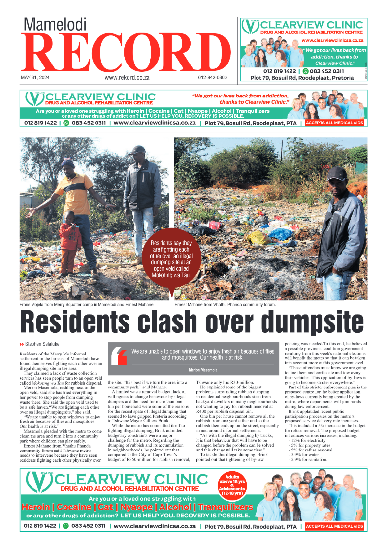 Rekord Mamelodi 31 May 2024 page 1