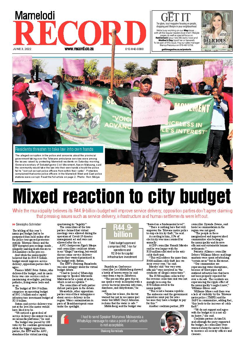 Rekord Mamelodi 3 June 2022 page 1