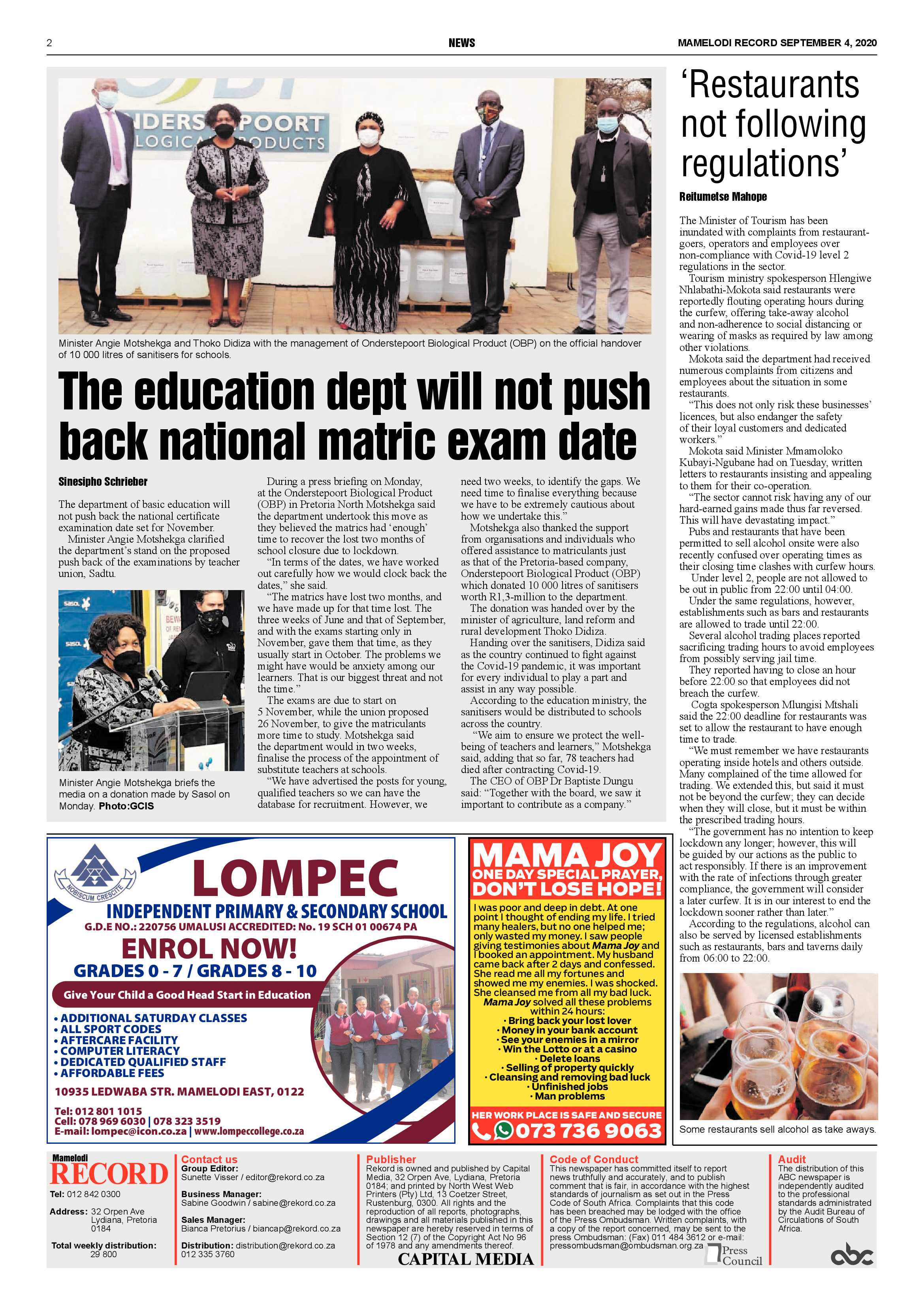 Rekord Mamelodi 4 September 2020 page 2