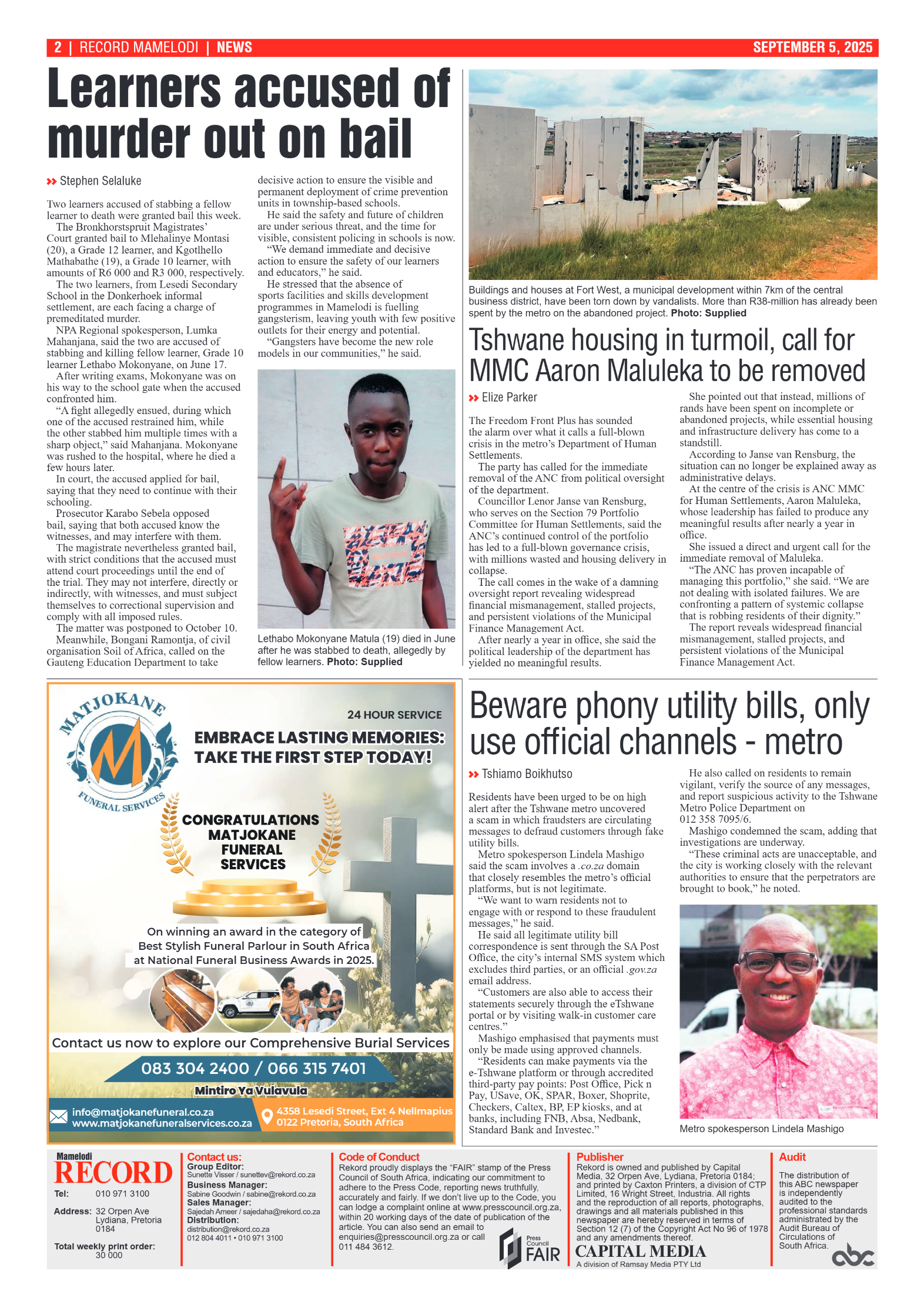 Rekord Mamelodi 5 September 2025 page 2